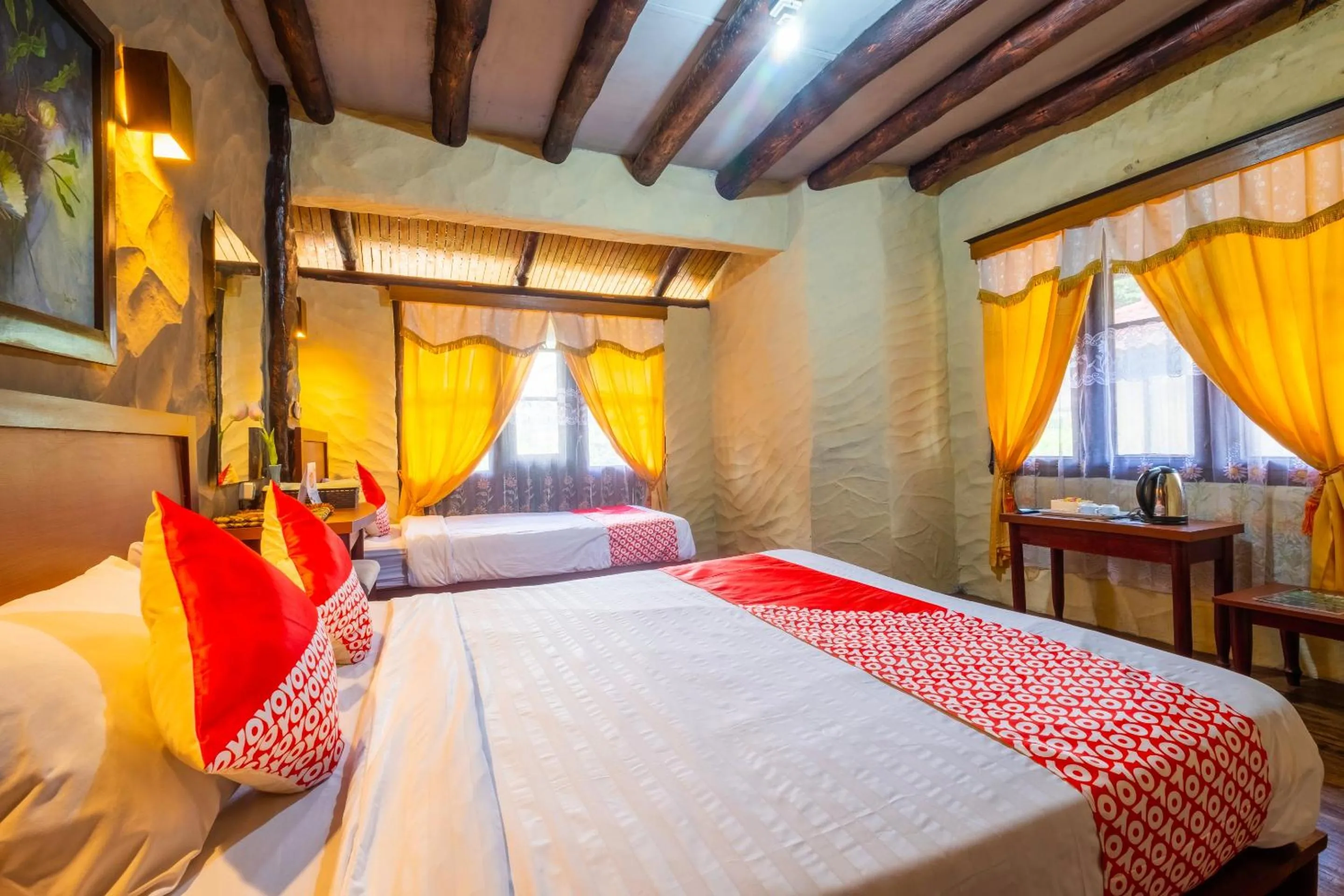 Bedroom, Bed in Capital O 2640 Cottage GS Rumah Kayu Syariah