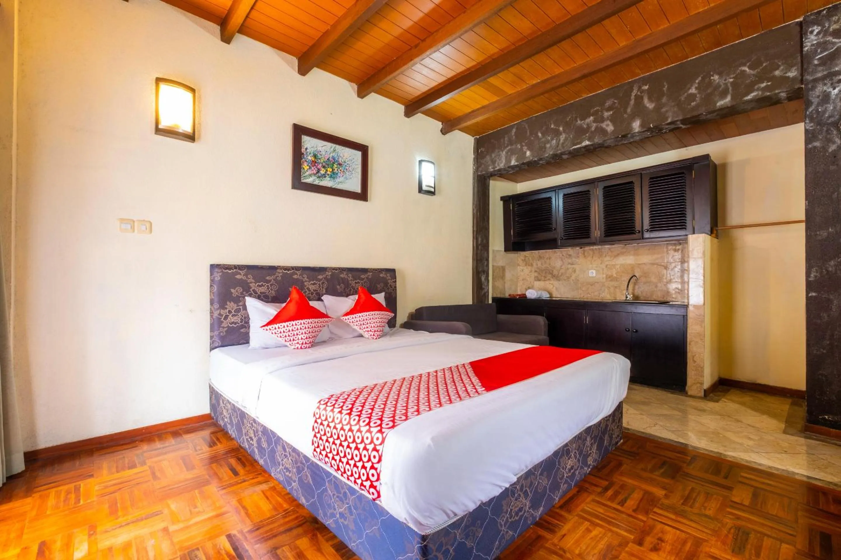 Bedroom, Bed in Capital O 2640 Cottage GS Rumah Kayu Syariah