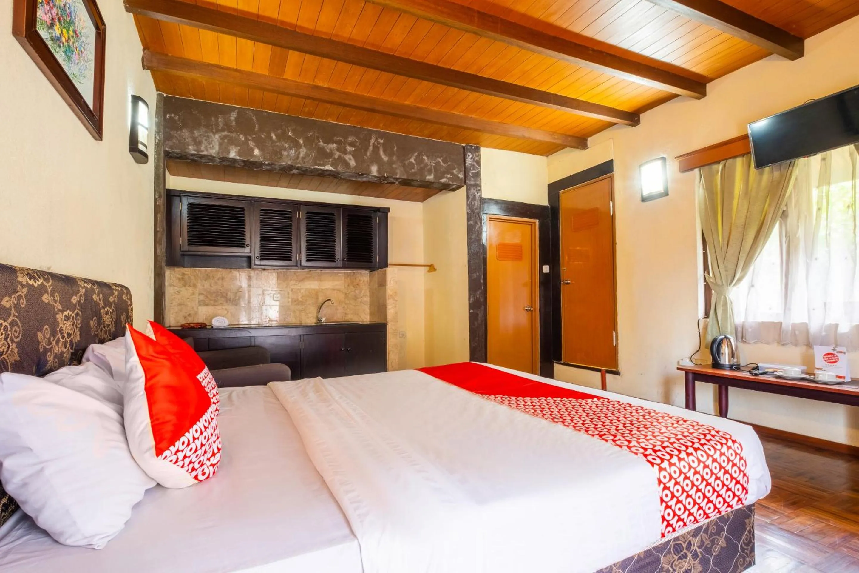 Bedroom, Bed in Capital O 2640 Cottage GS Rumah Kayu Syariah