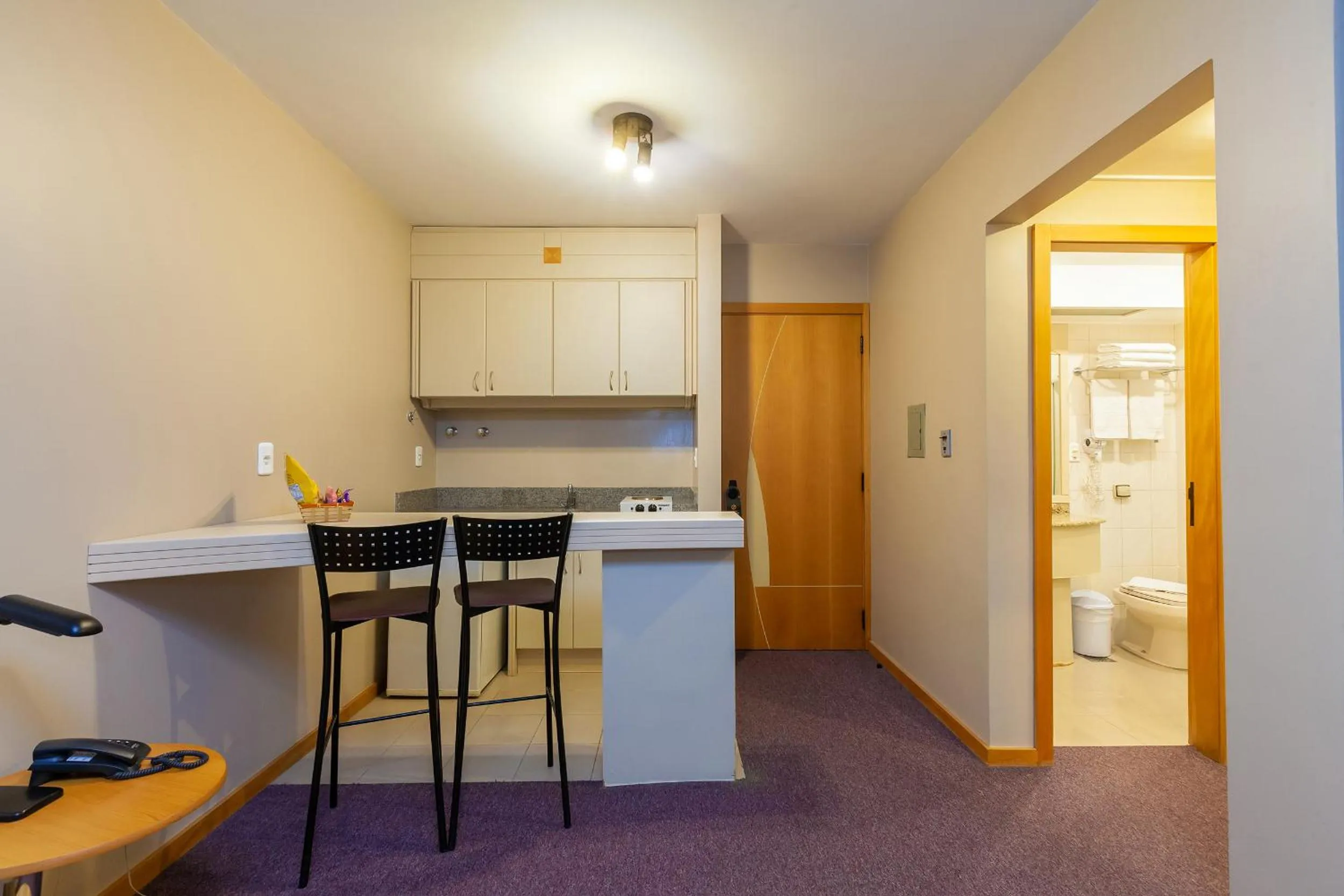 Kitchen or kitchenette in Tri Hotel & Flat Caxias