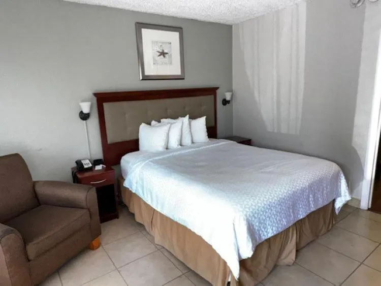 Bed in Clearwater Beach Hotel