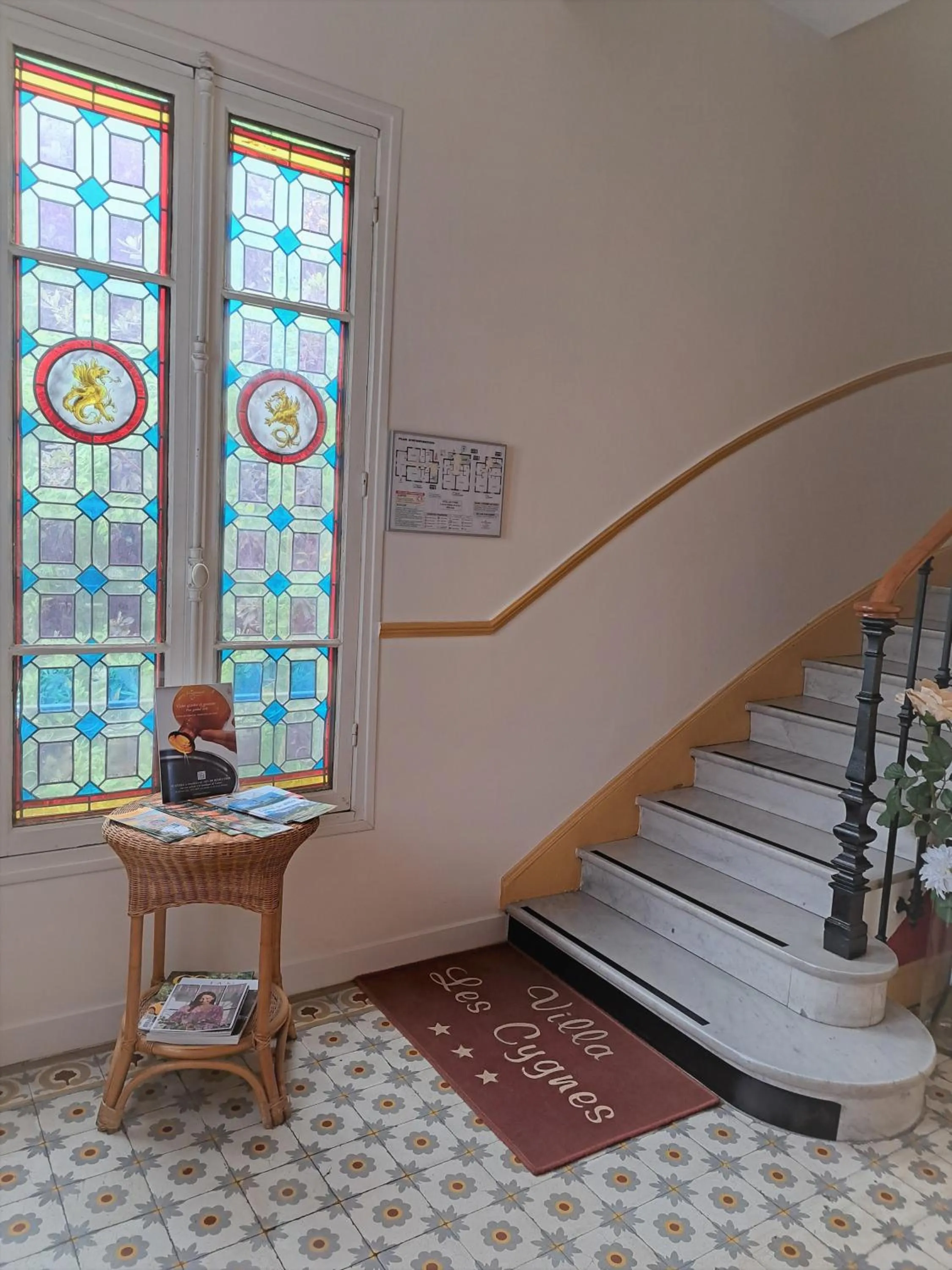 Lobby or reception in Hotel Villa Les Cygnes