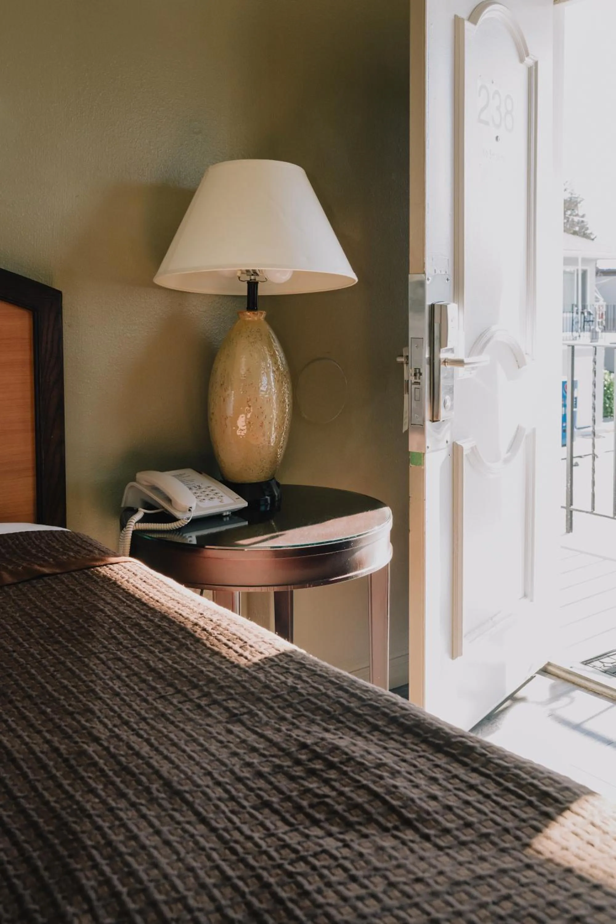 Bed in La Hacienda Motel