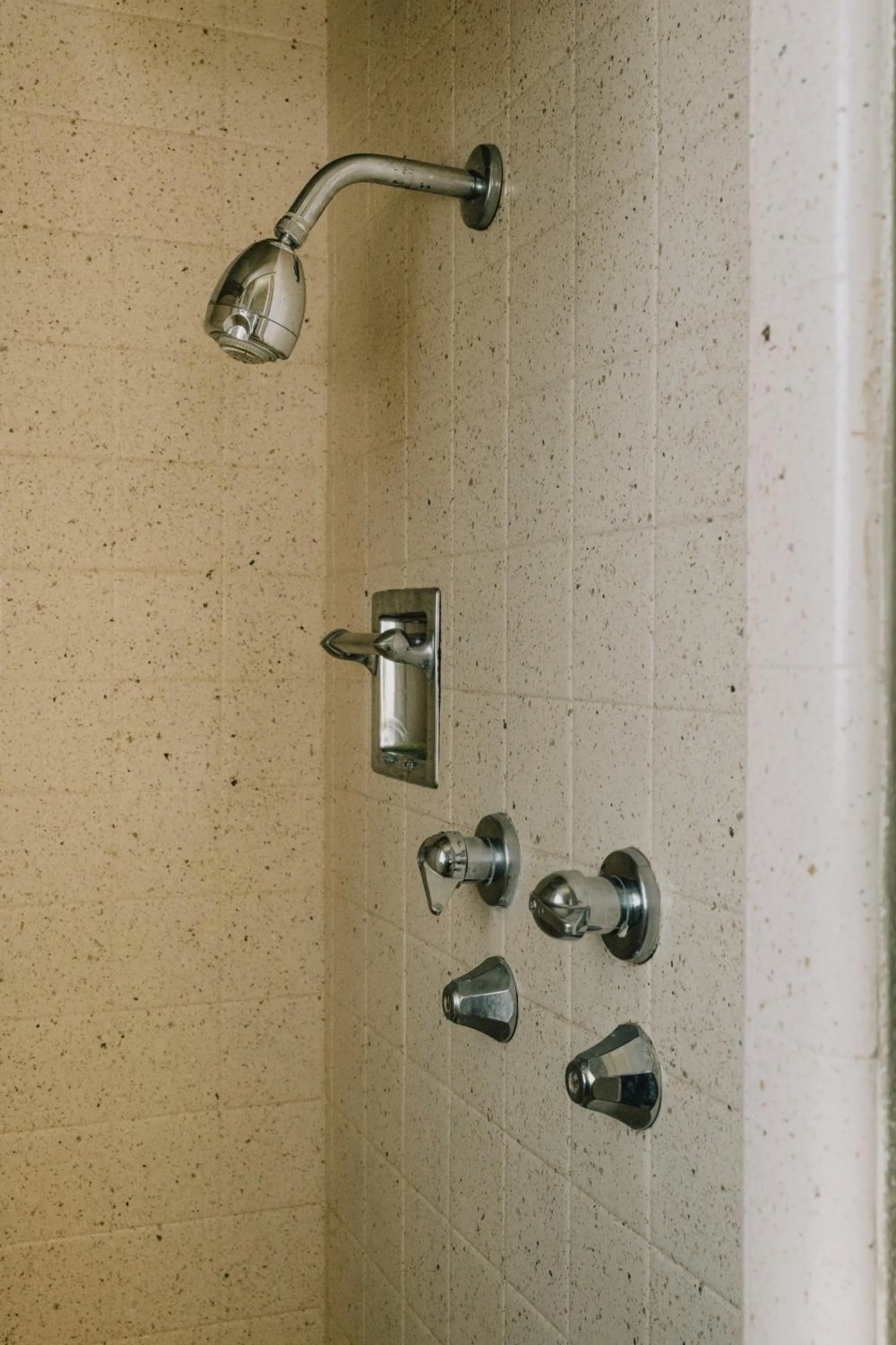 Shower in La Hacienda Motel