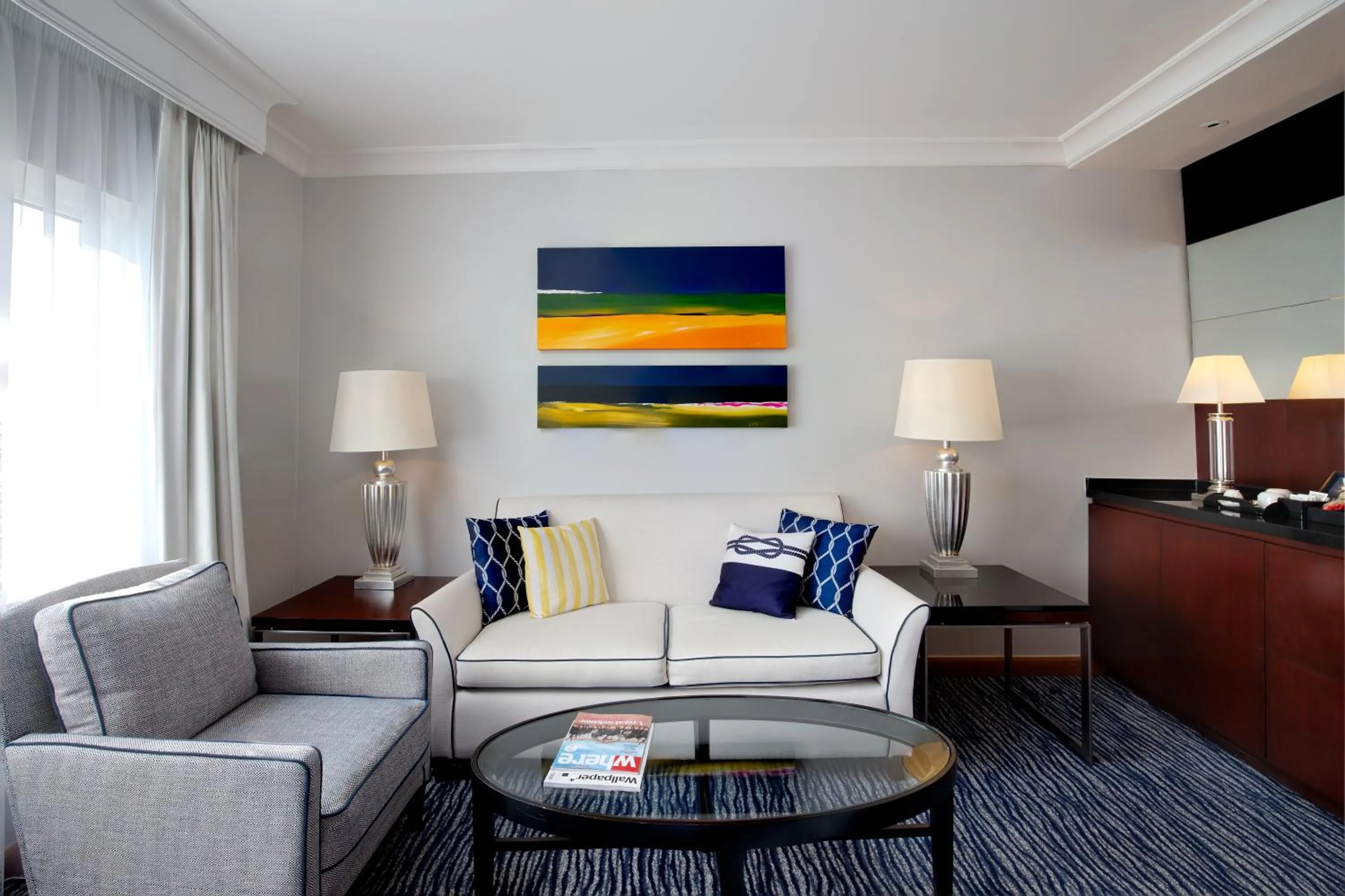 Living room in The Chelsea Harbour Hotel and Spa