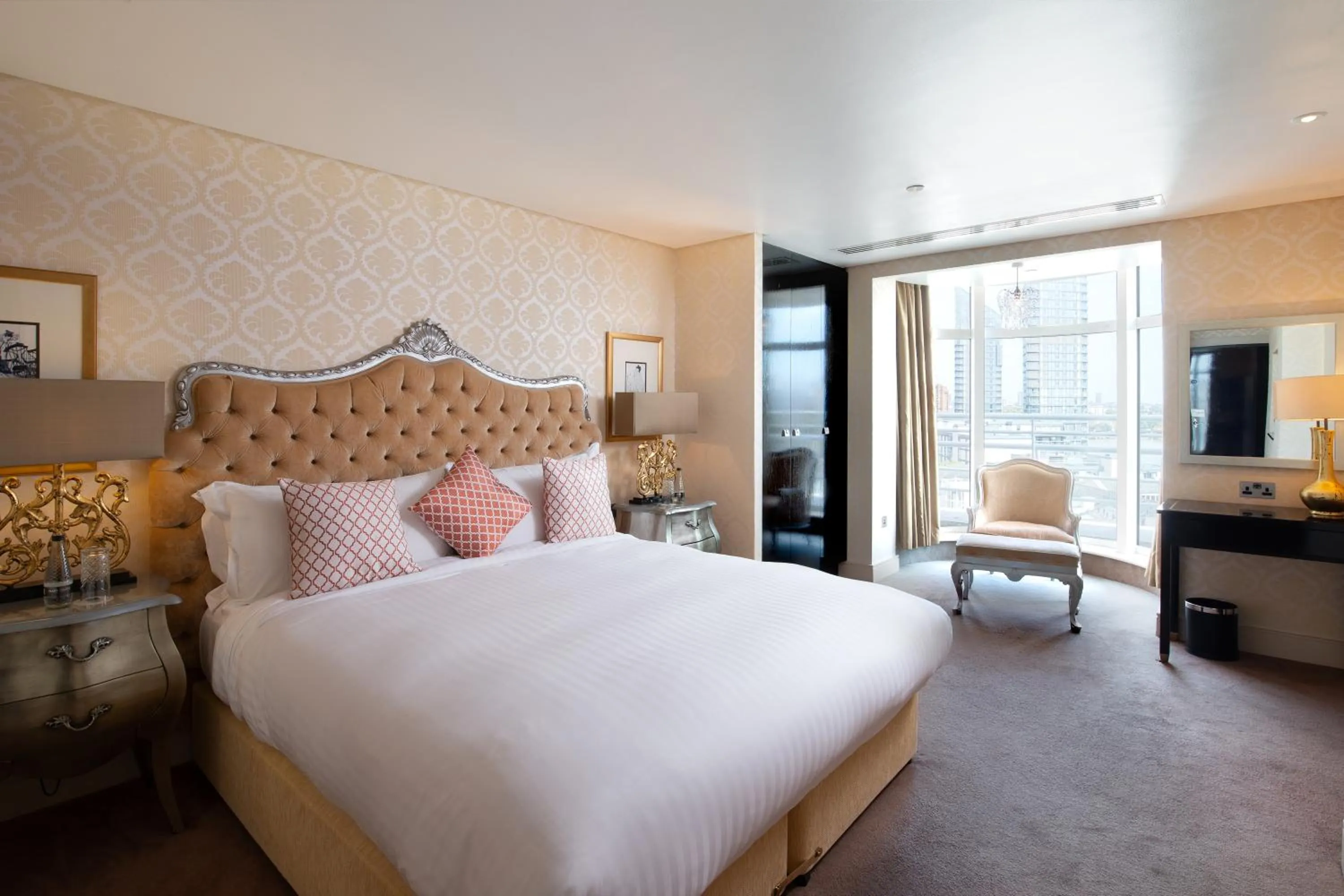 Bedroom, Bed in The Chelsea Harbour Hotel and Spa