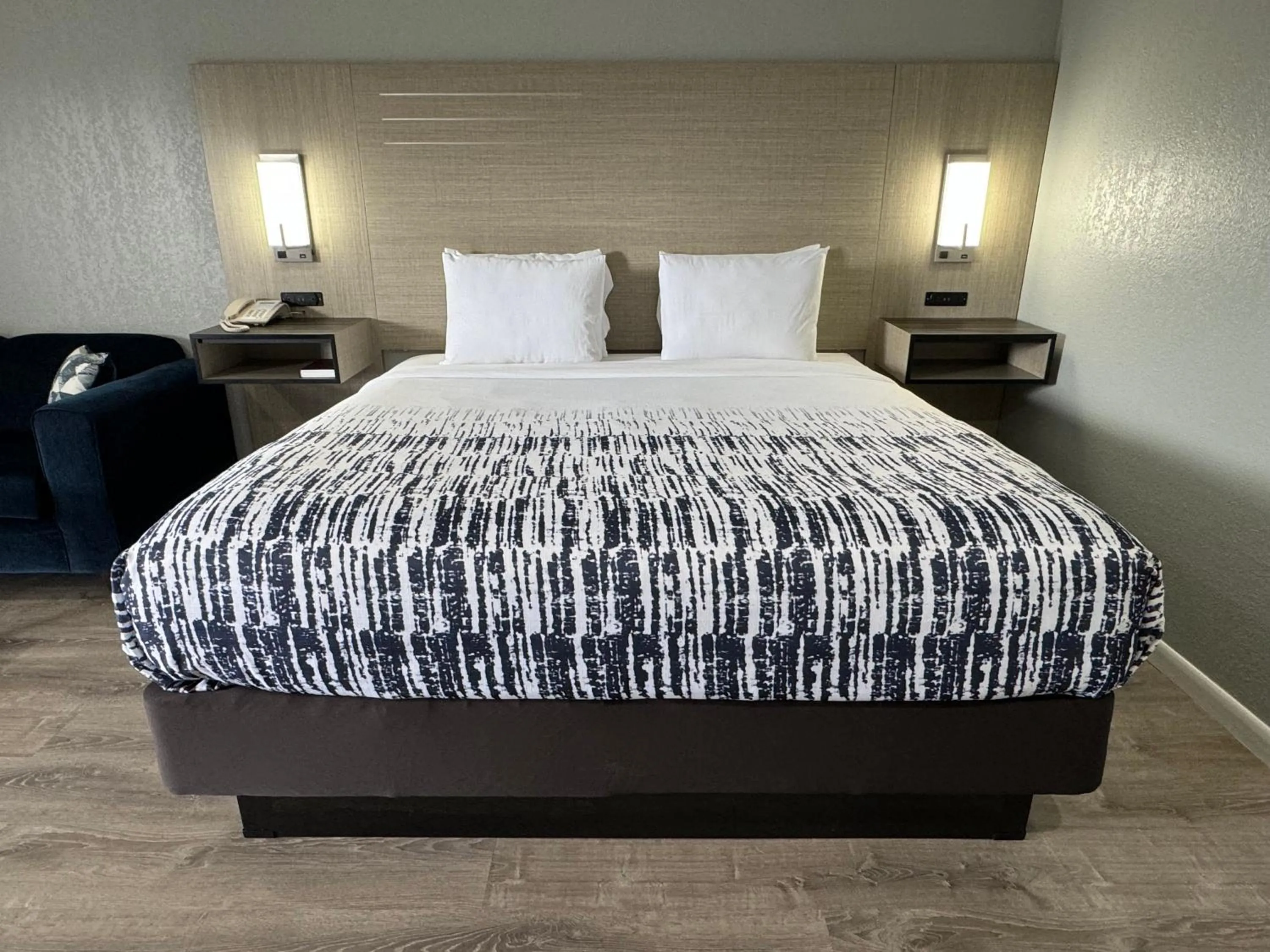 Bed in Copper Manor Motel