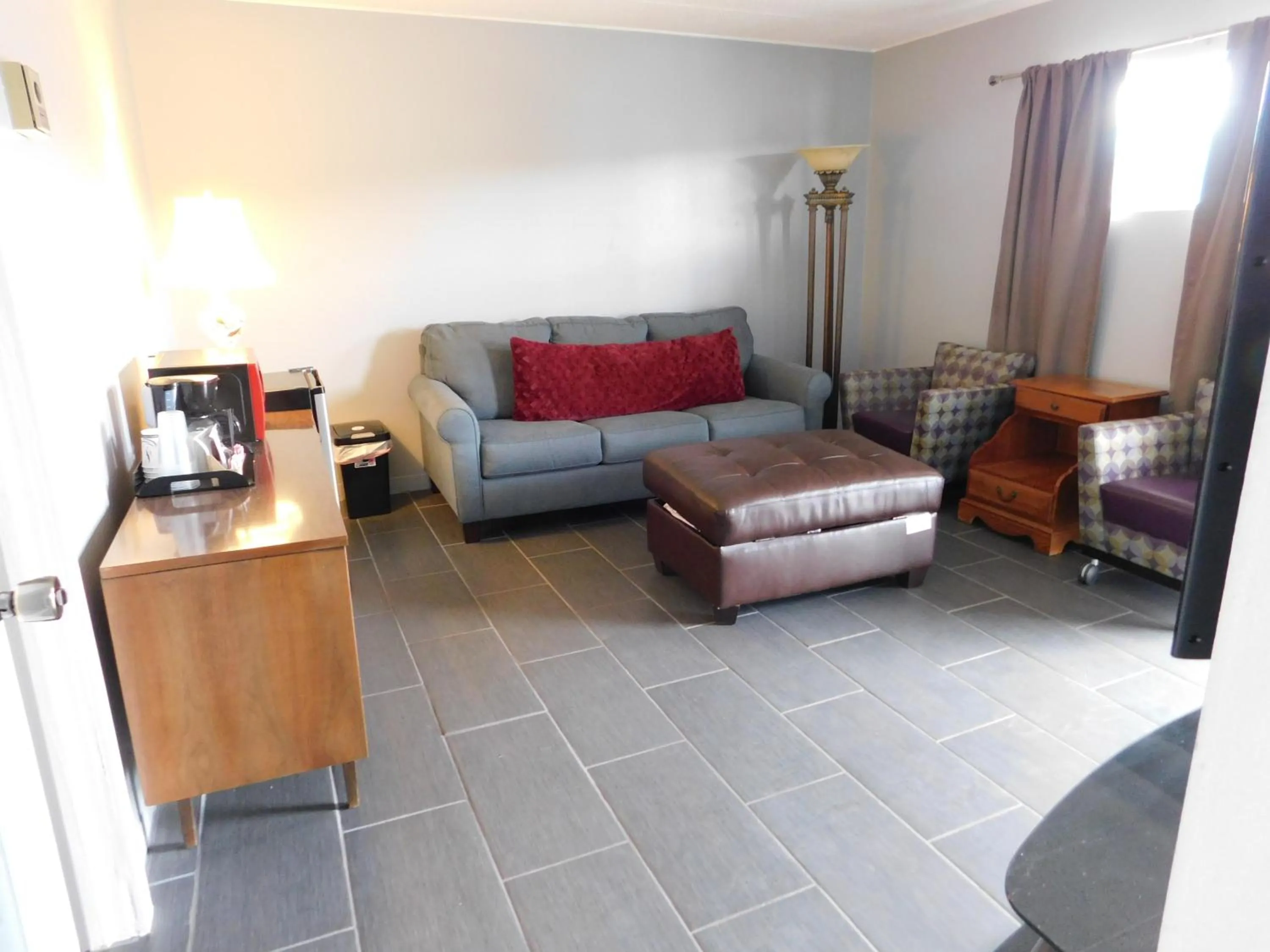 Seating area in Drifter Motel