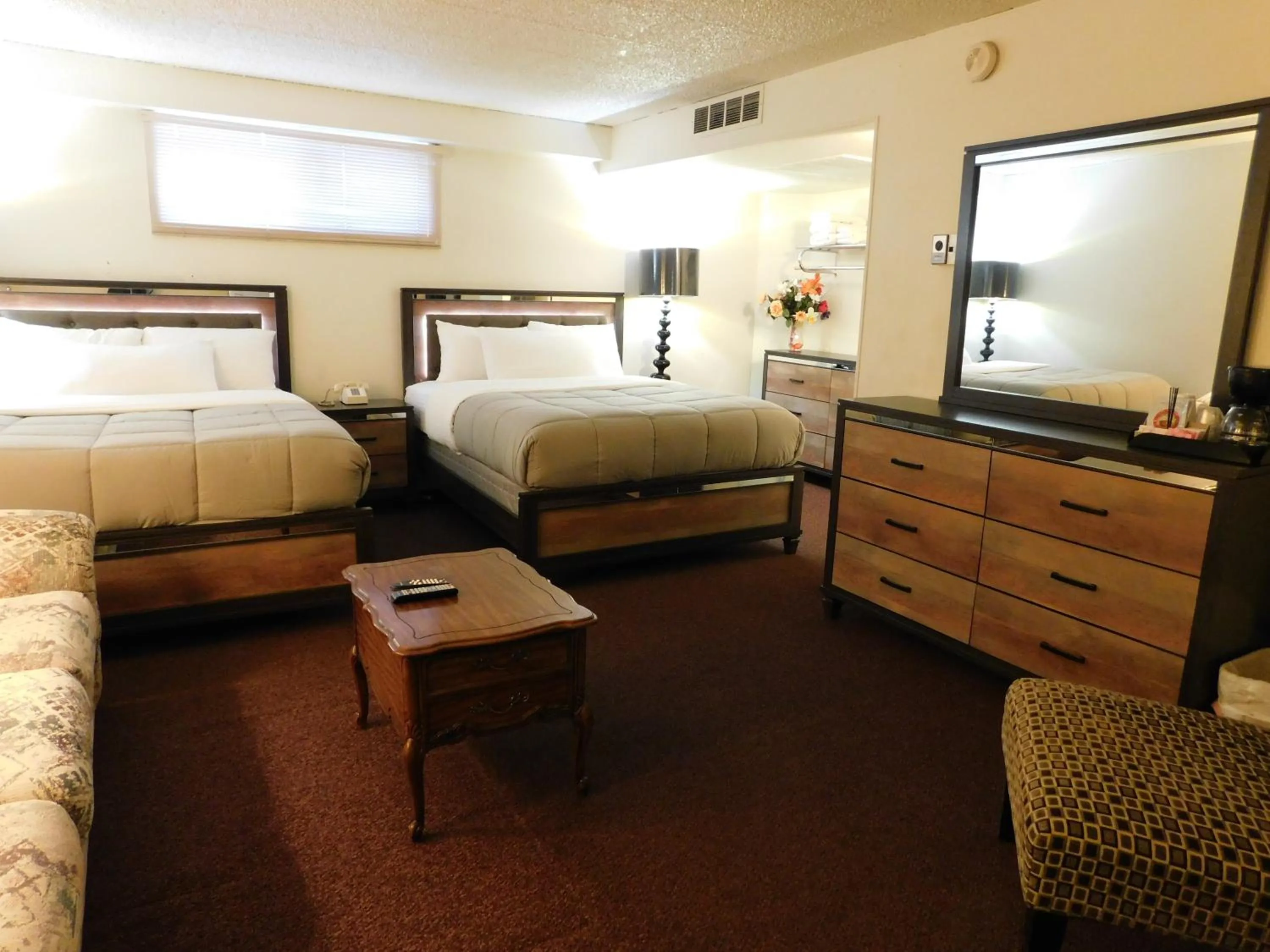Bed in Drifter Motel