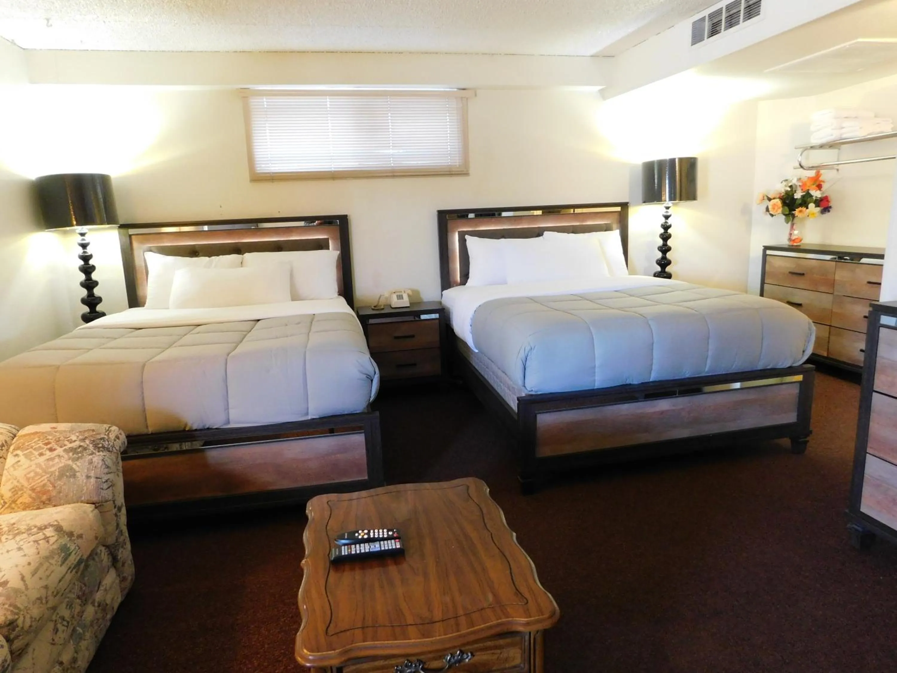 Bed in Drifter Motel