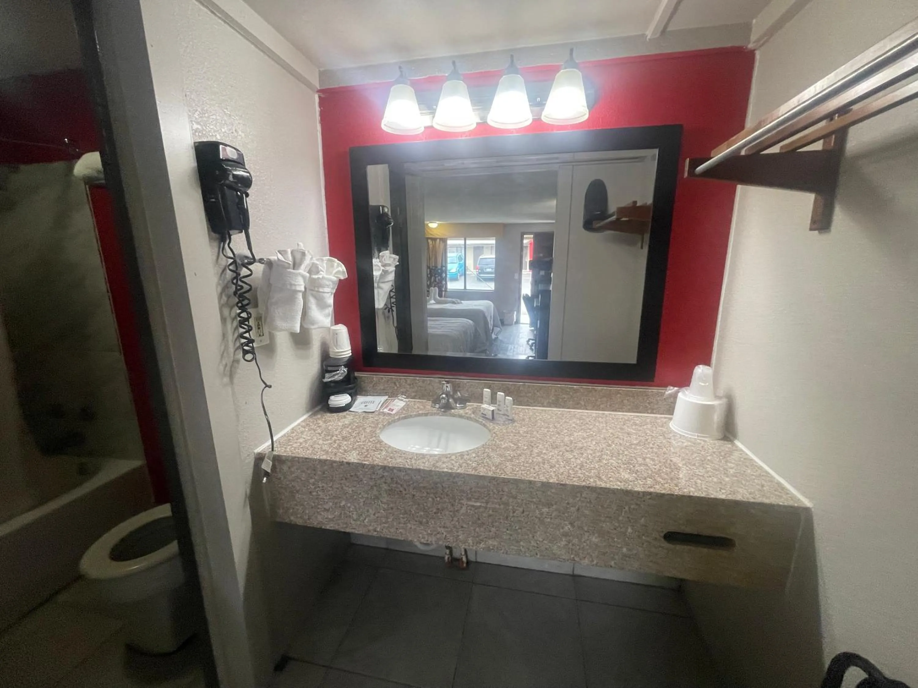 Bathroom in Super 8 by Wyndham Monroe