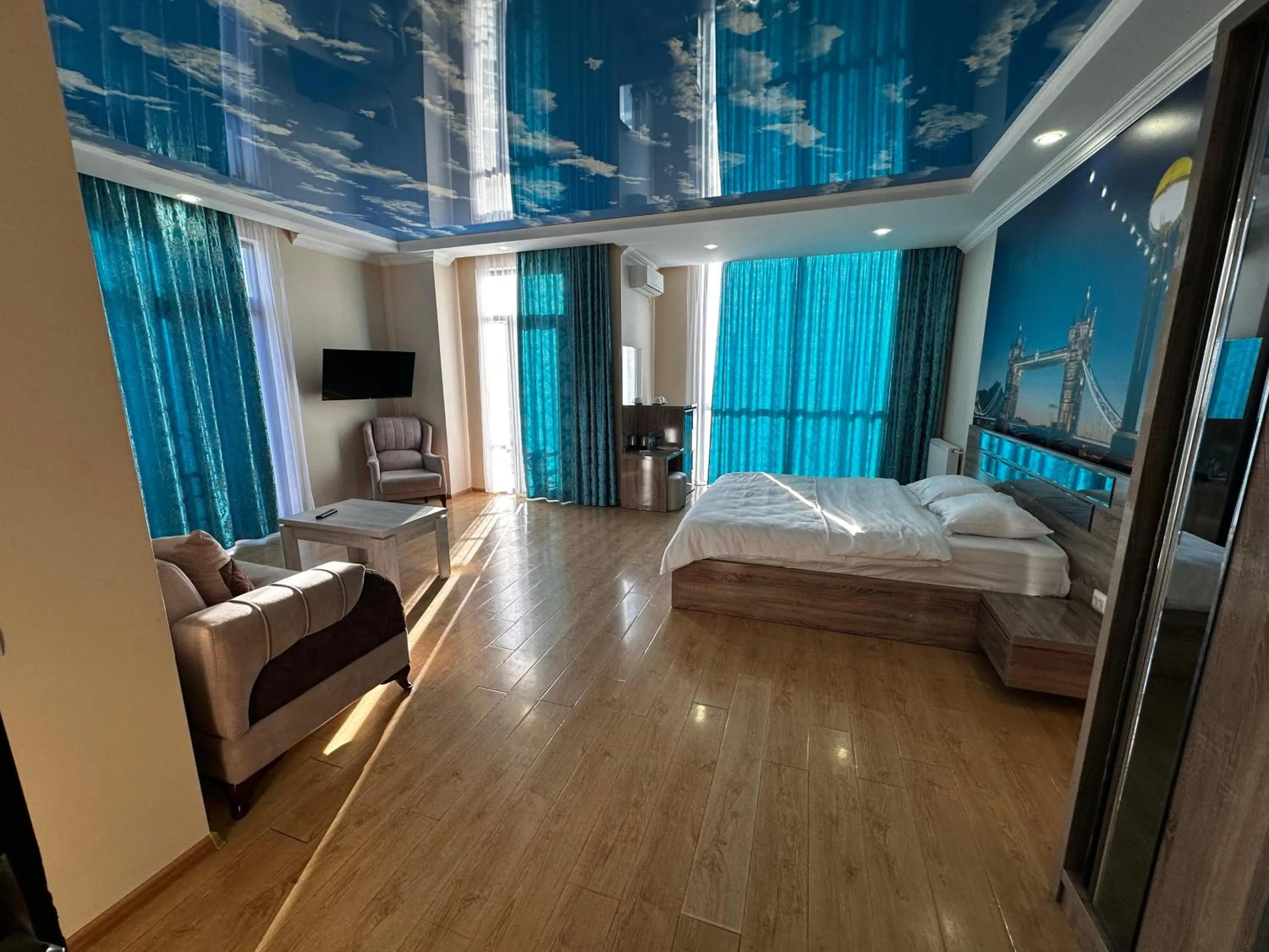 Bed in Hotel Skyline Batumi