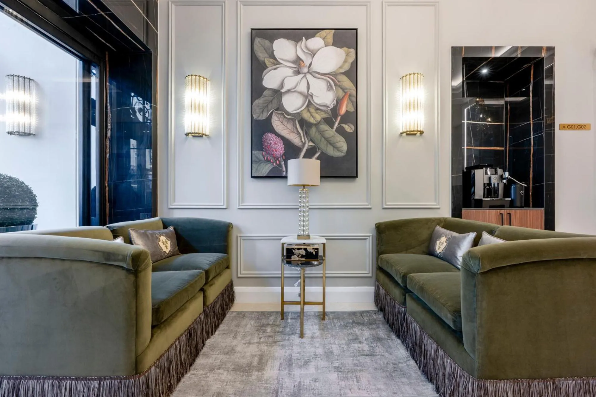 Seating area in Grand Concerto Hotel