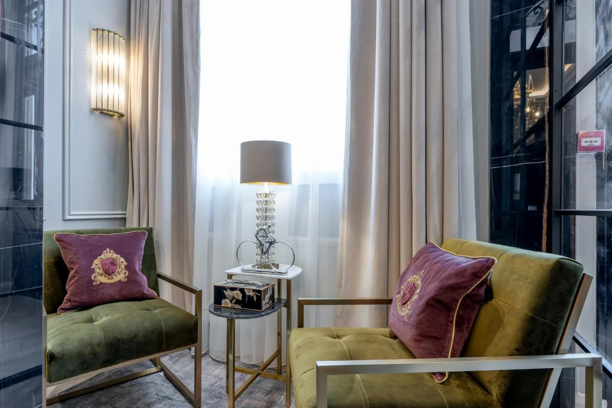 Seating area in Grand Concerto Hotel