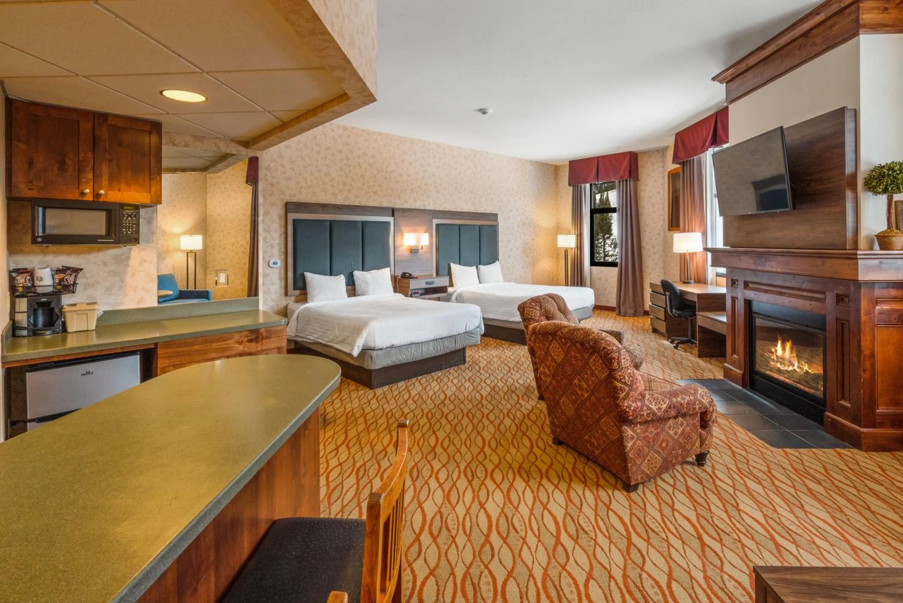 Bed in The Lodge at Big Sky