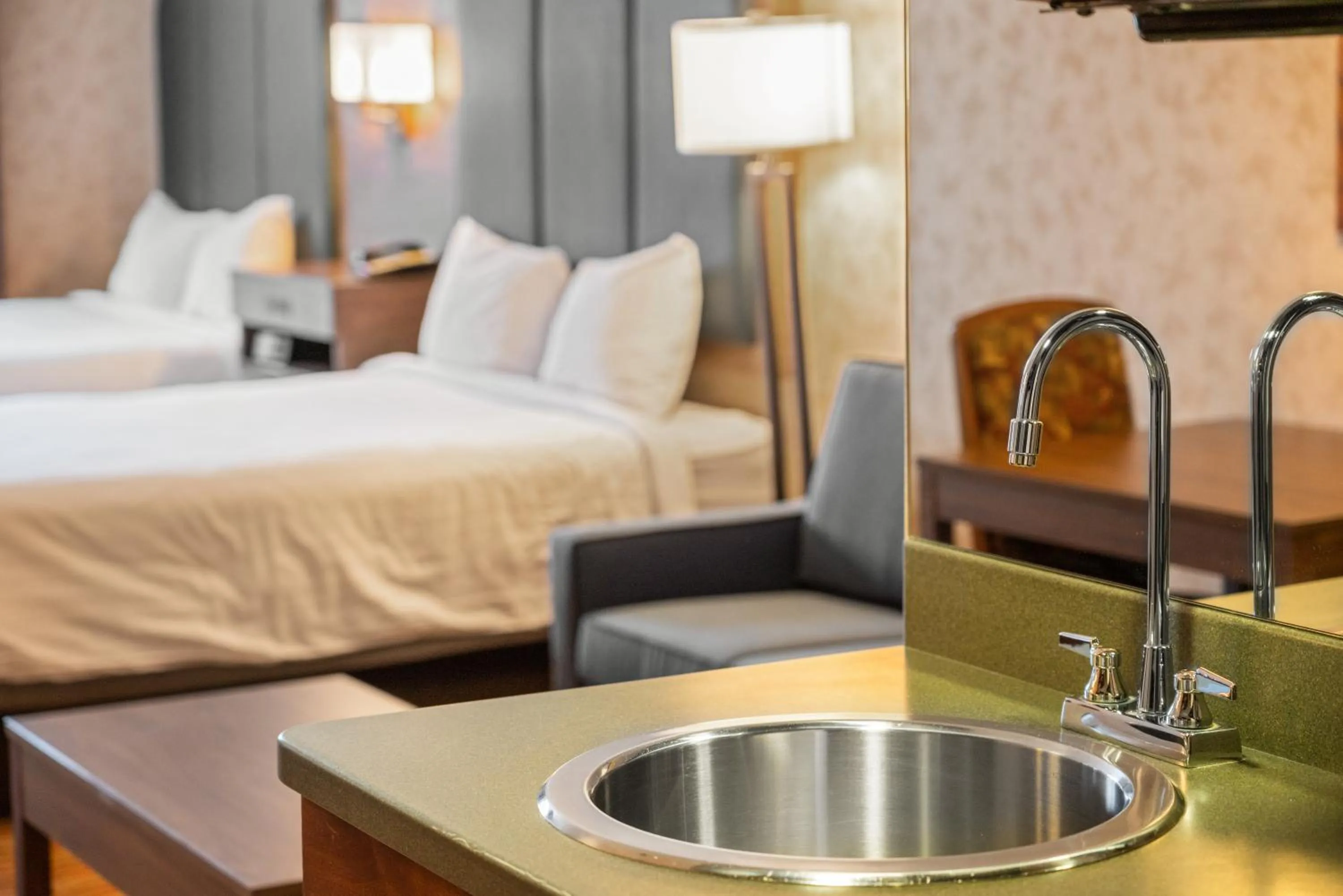 Bed in The Lodge at Big Sky