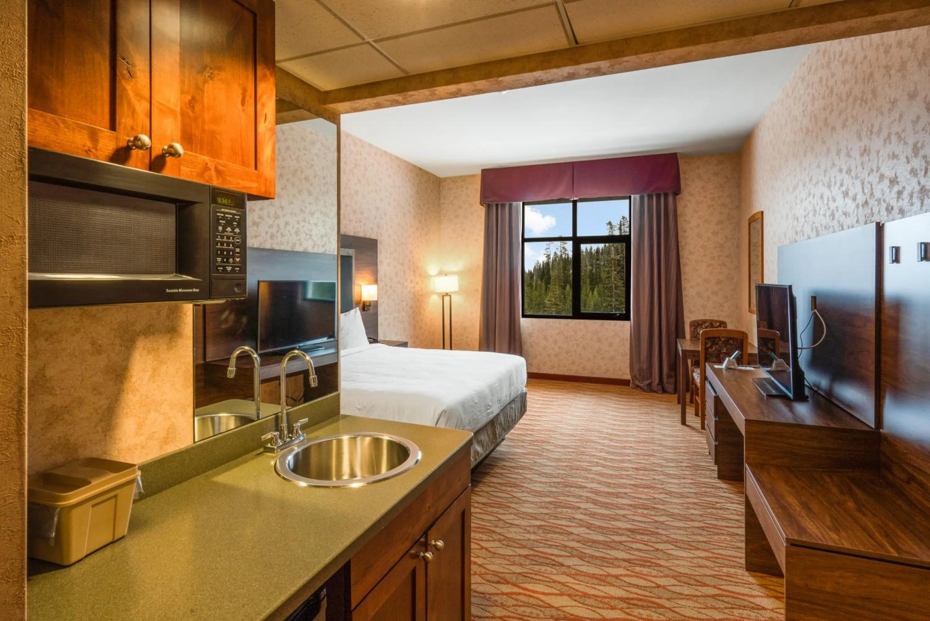 Bed in The Lodge at Big Sky