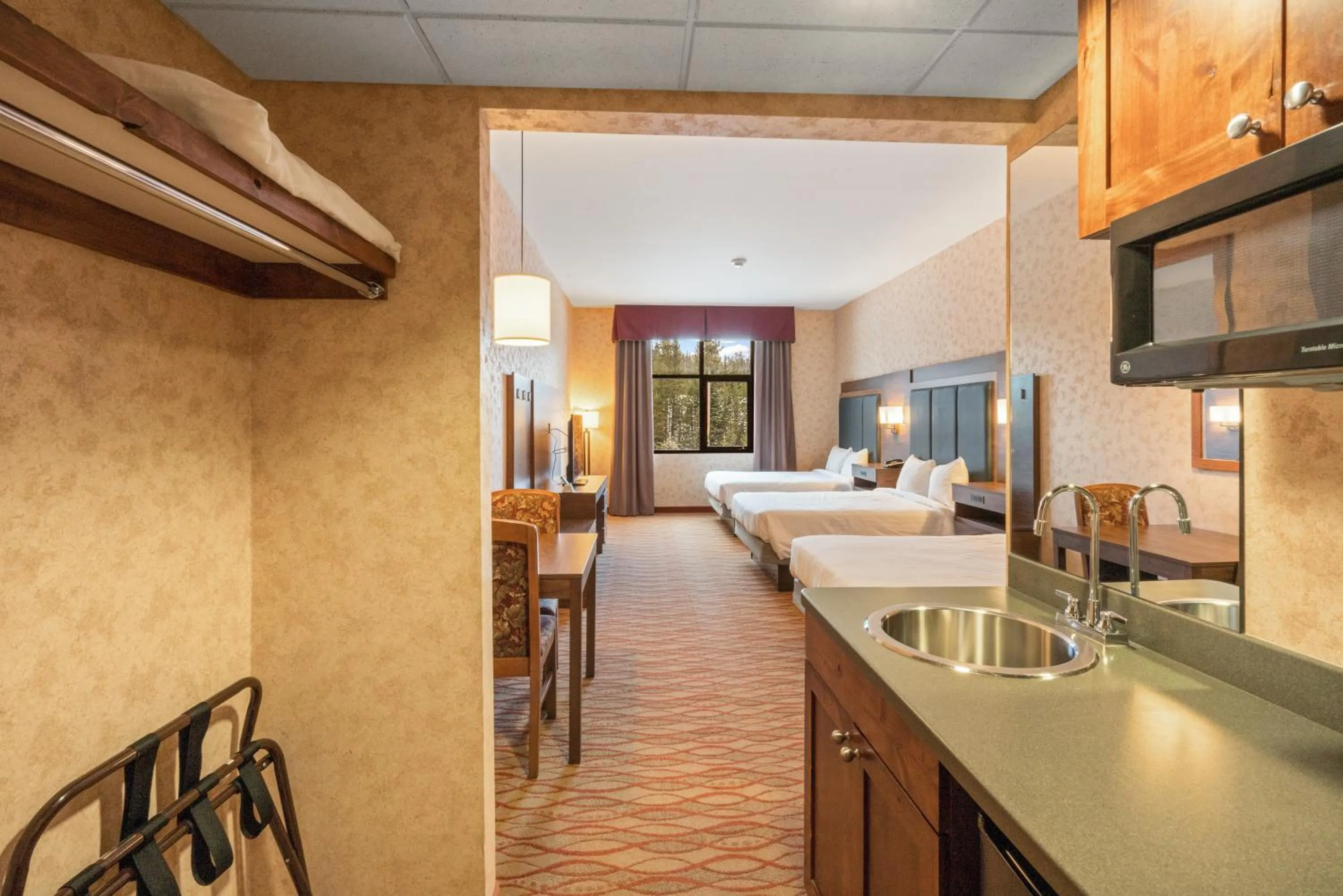 Bed in The Lodge at Big Sky