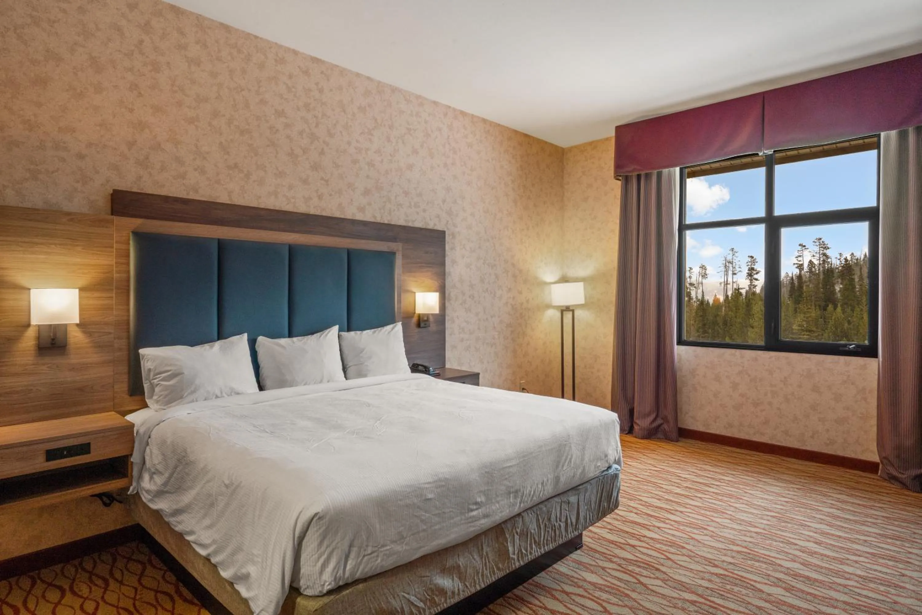 Bed in The Lodge at Big Sky