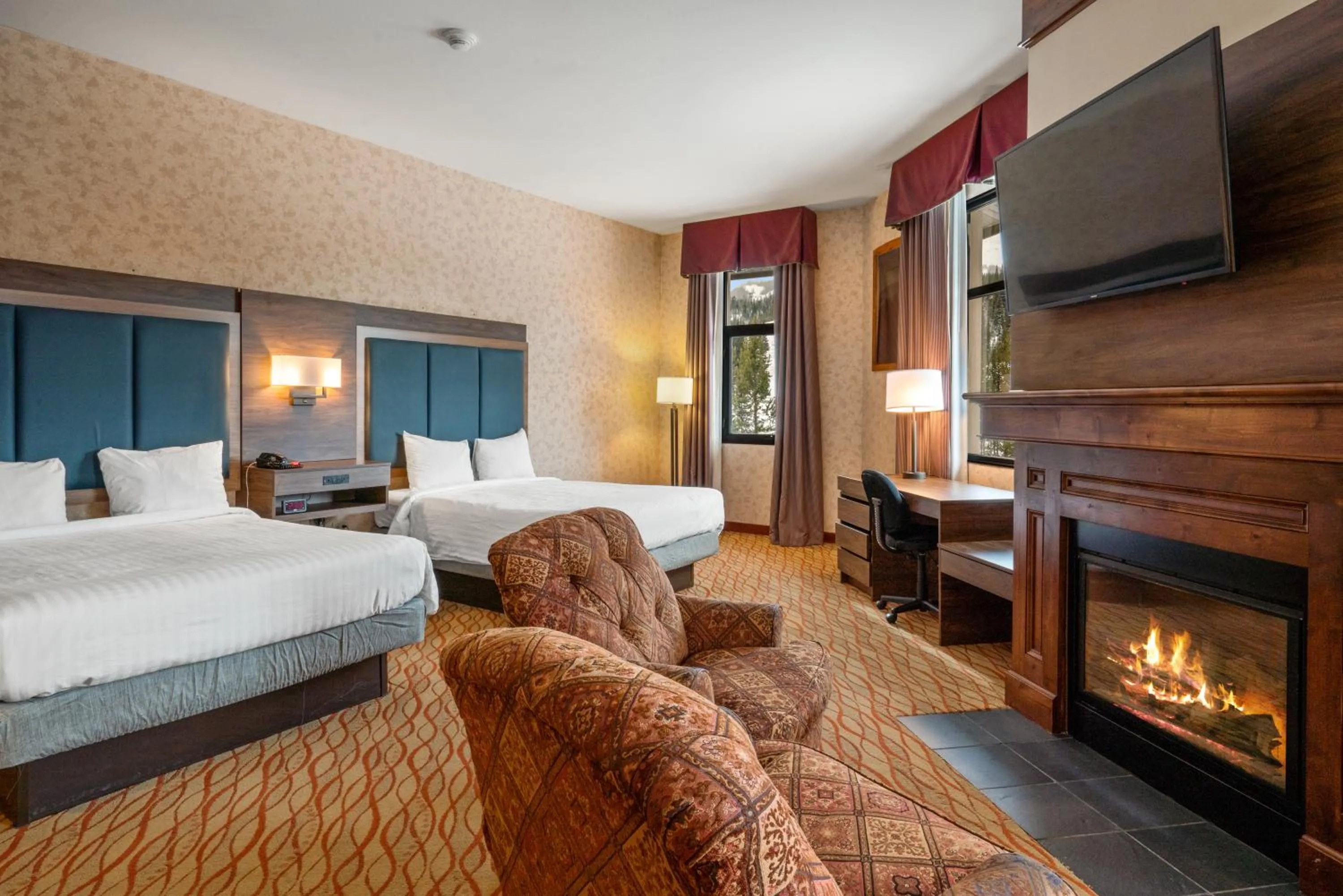 Bed in The Lodge at Big Sky