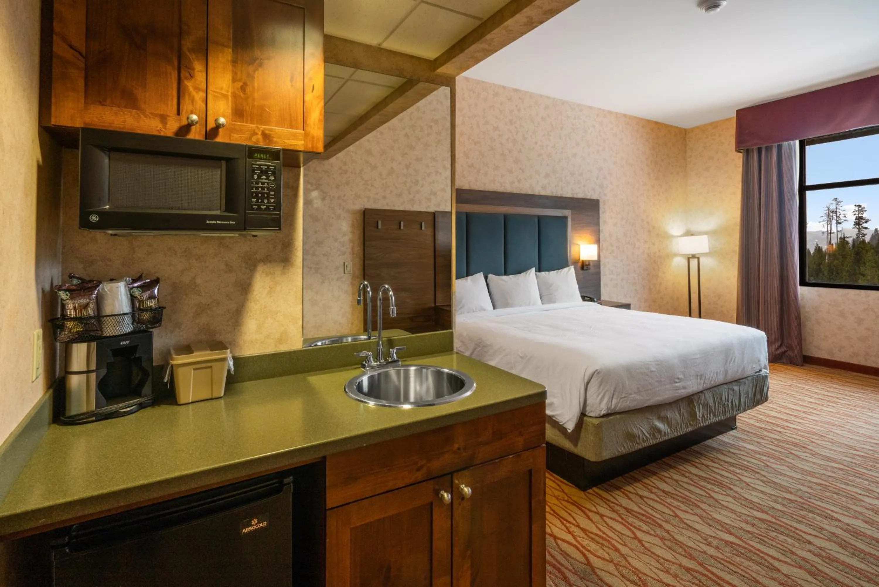 Bed in The Lodge at Big Sky