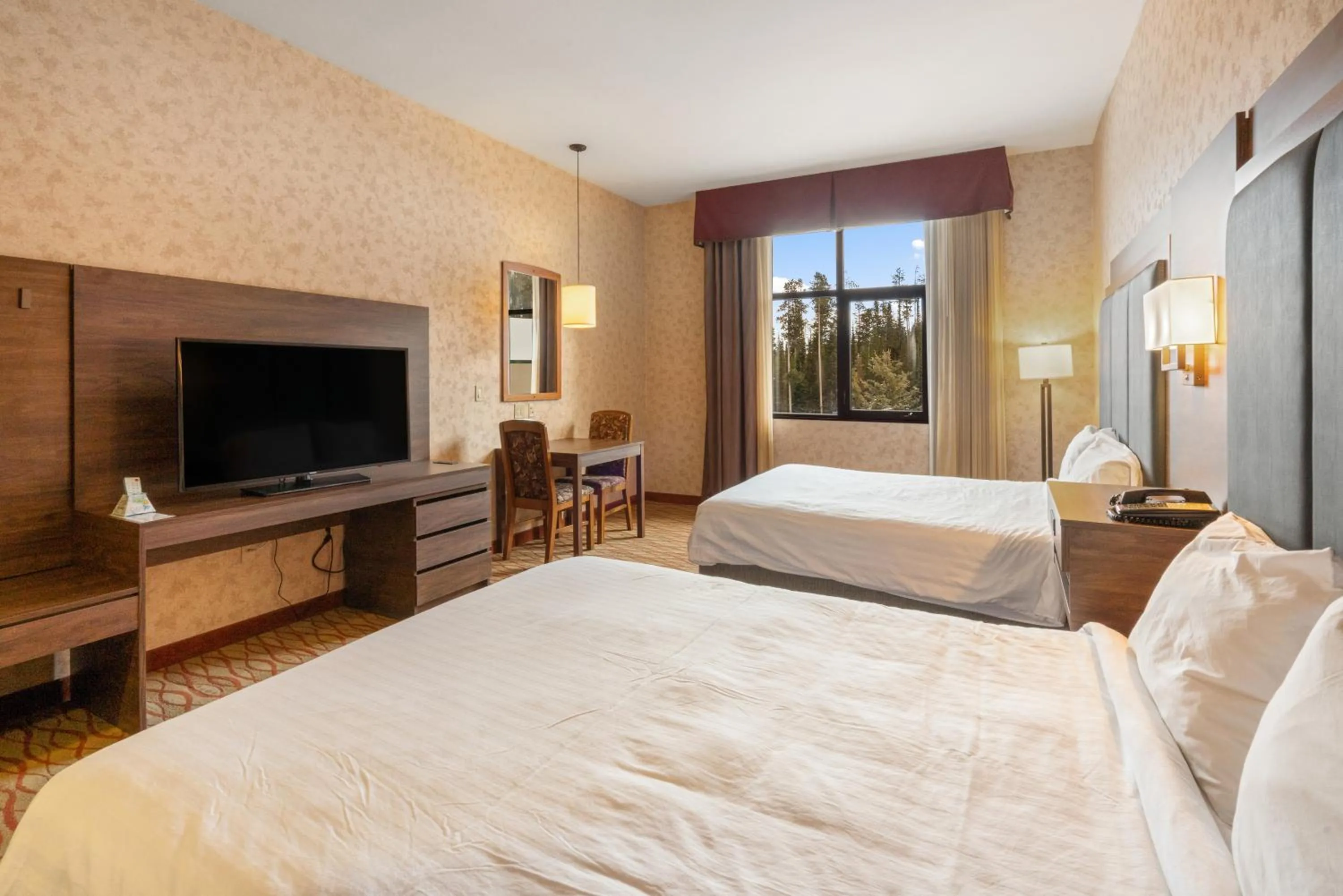 Bed in The Lodge at Big Sky