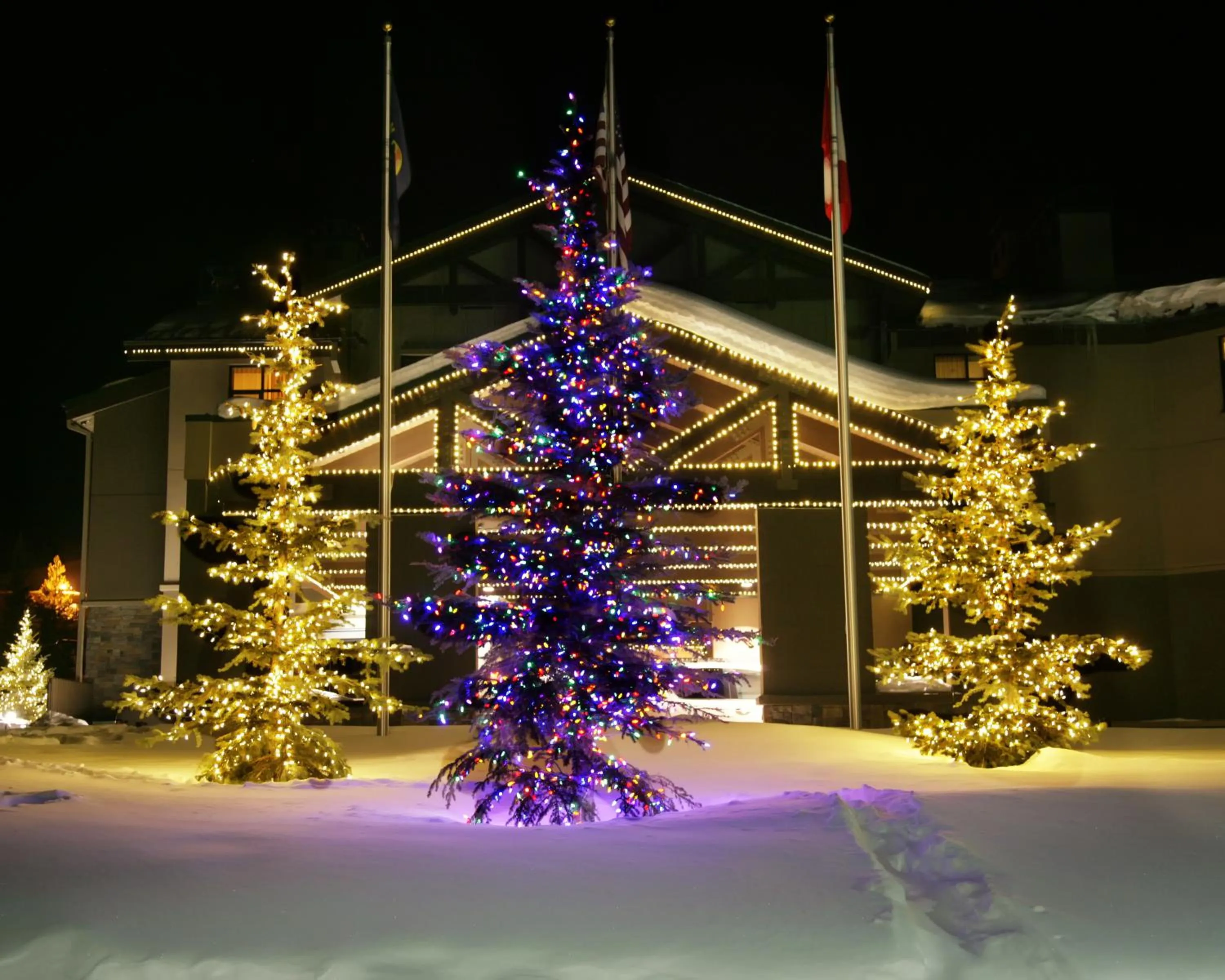 Facade/entrance in The Lodge at Big Sky