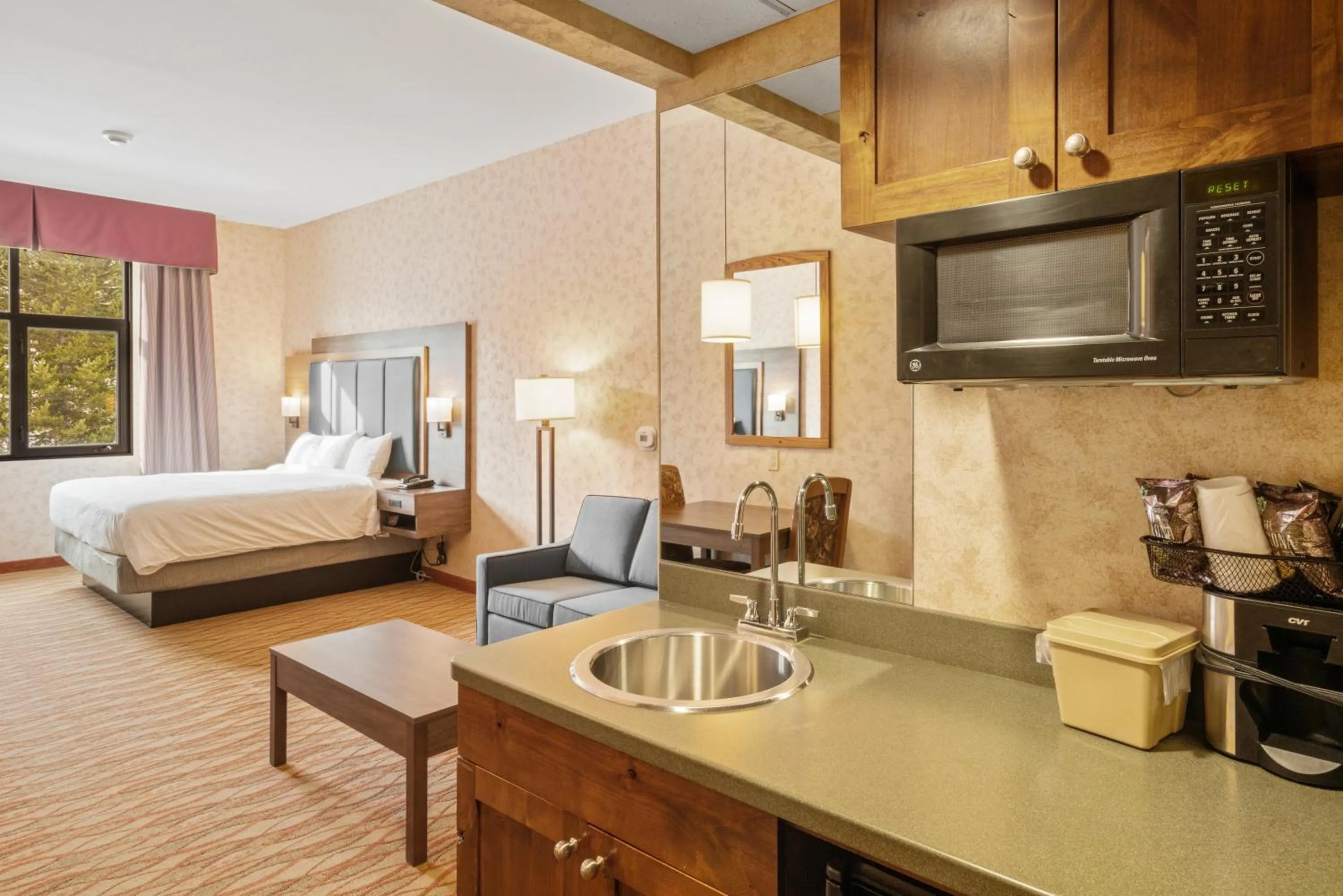 Bed in The Lodge at Big Sky