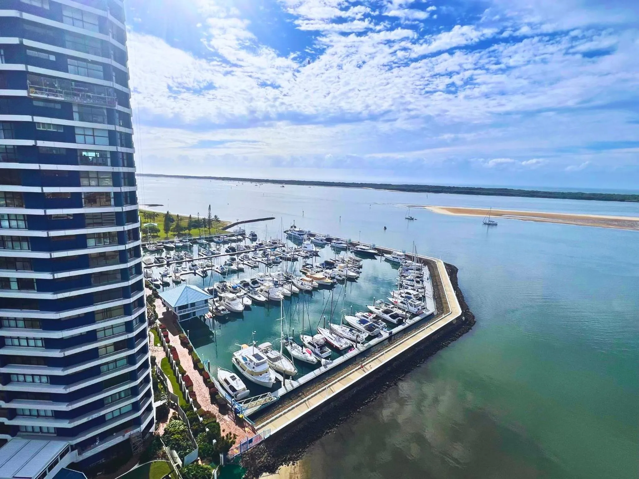 Sea view in Broadwater Shores Waterfront Apartments