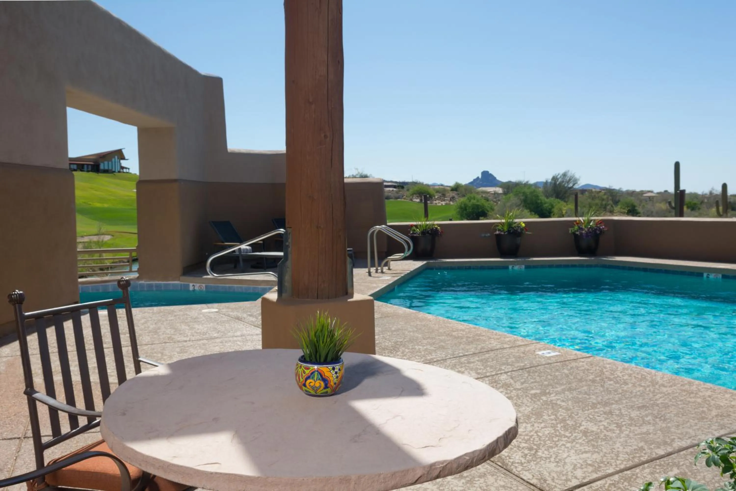 Patio in Inn at Eagle Mountain