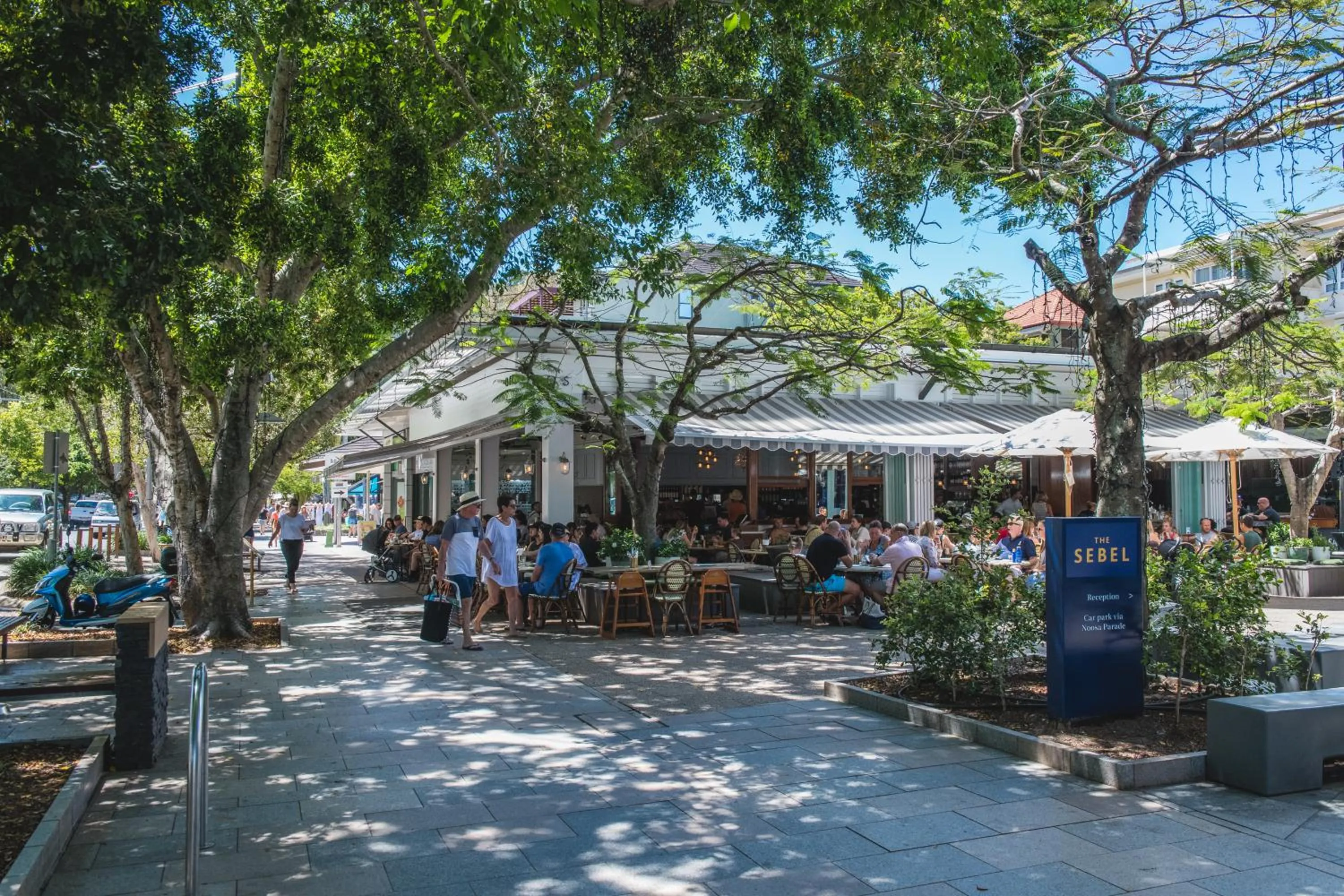 People in Saks on Hastings