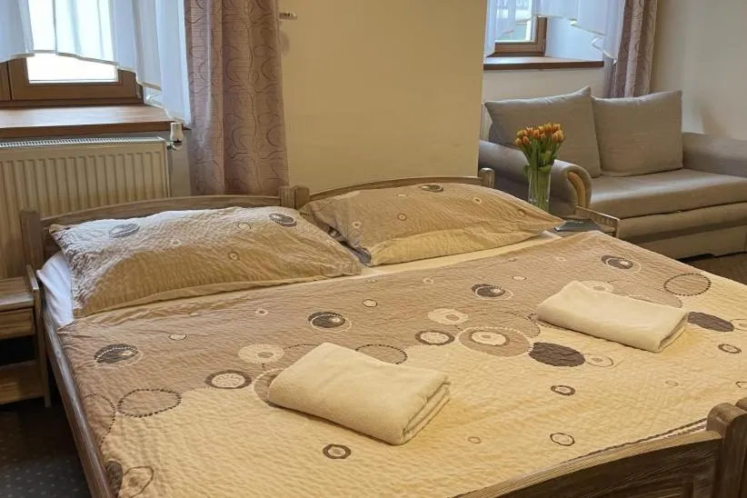 Bedroom, Bed in Kolštejn wellness centrum