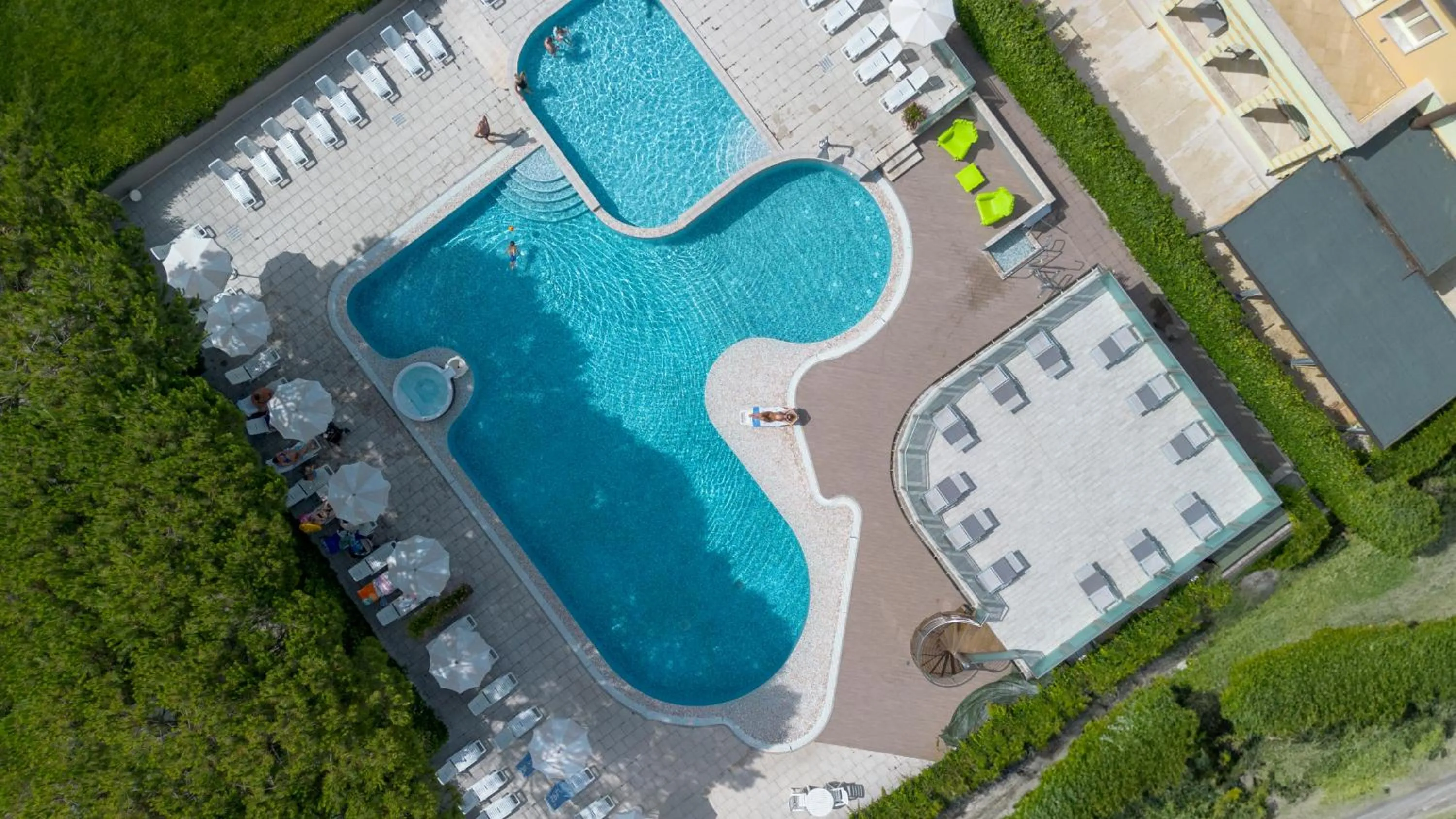 Pool view in Hotel Luxor