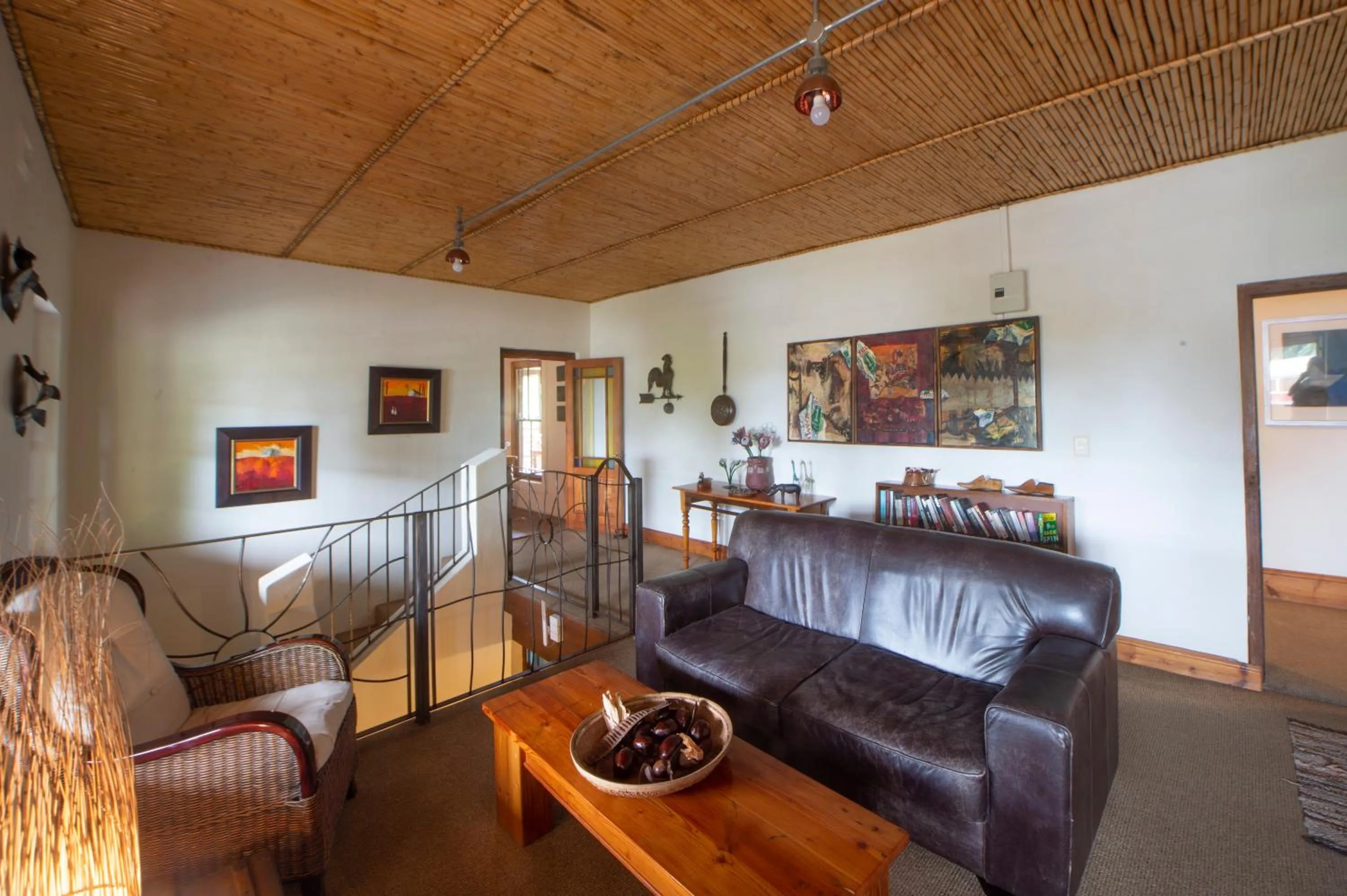 Living room in At the Woods Guest House