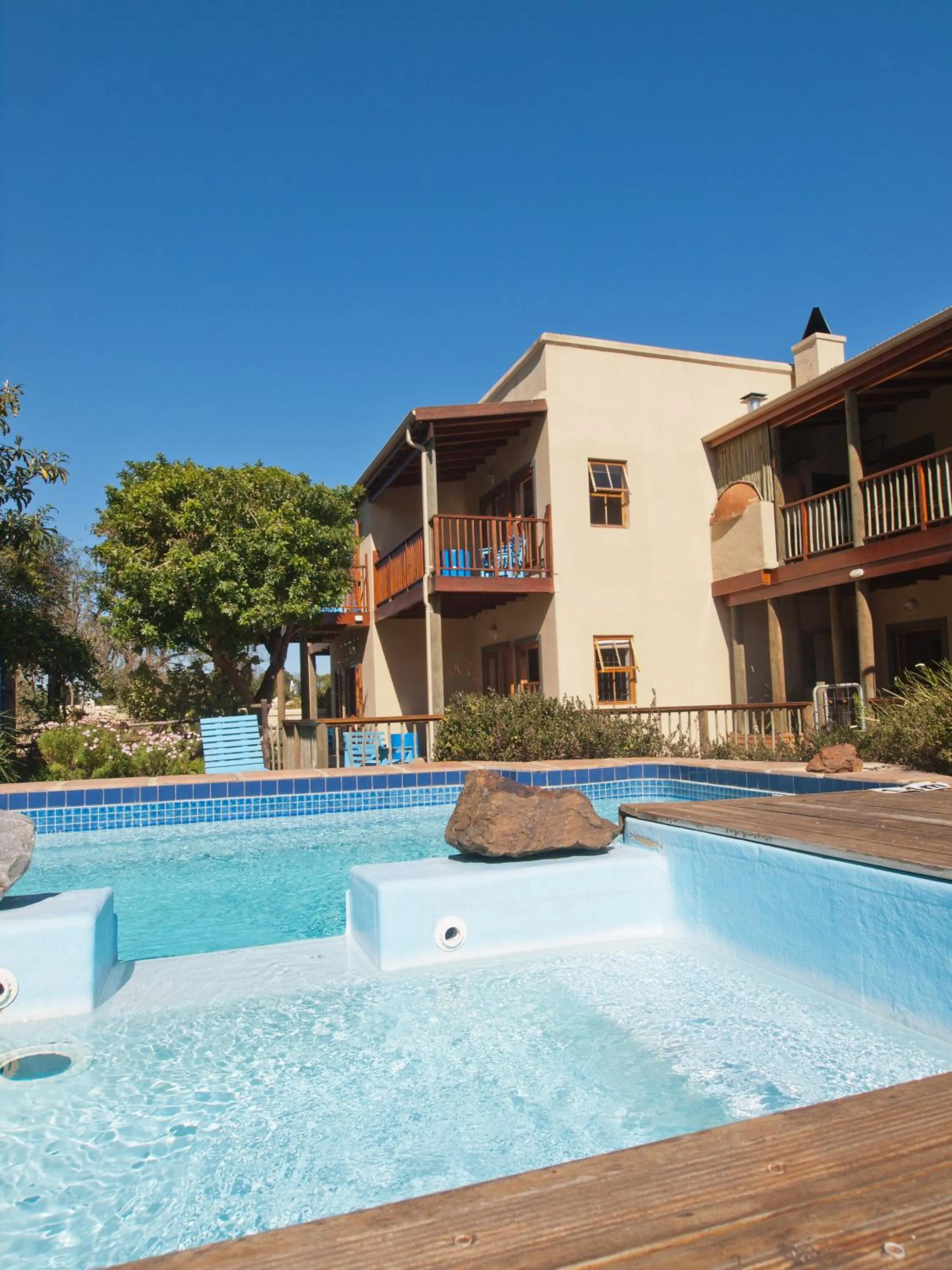 Swimming pool in At the Woods Guest House