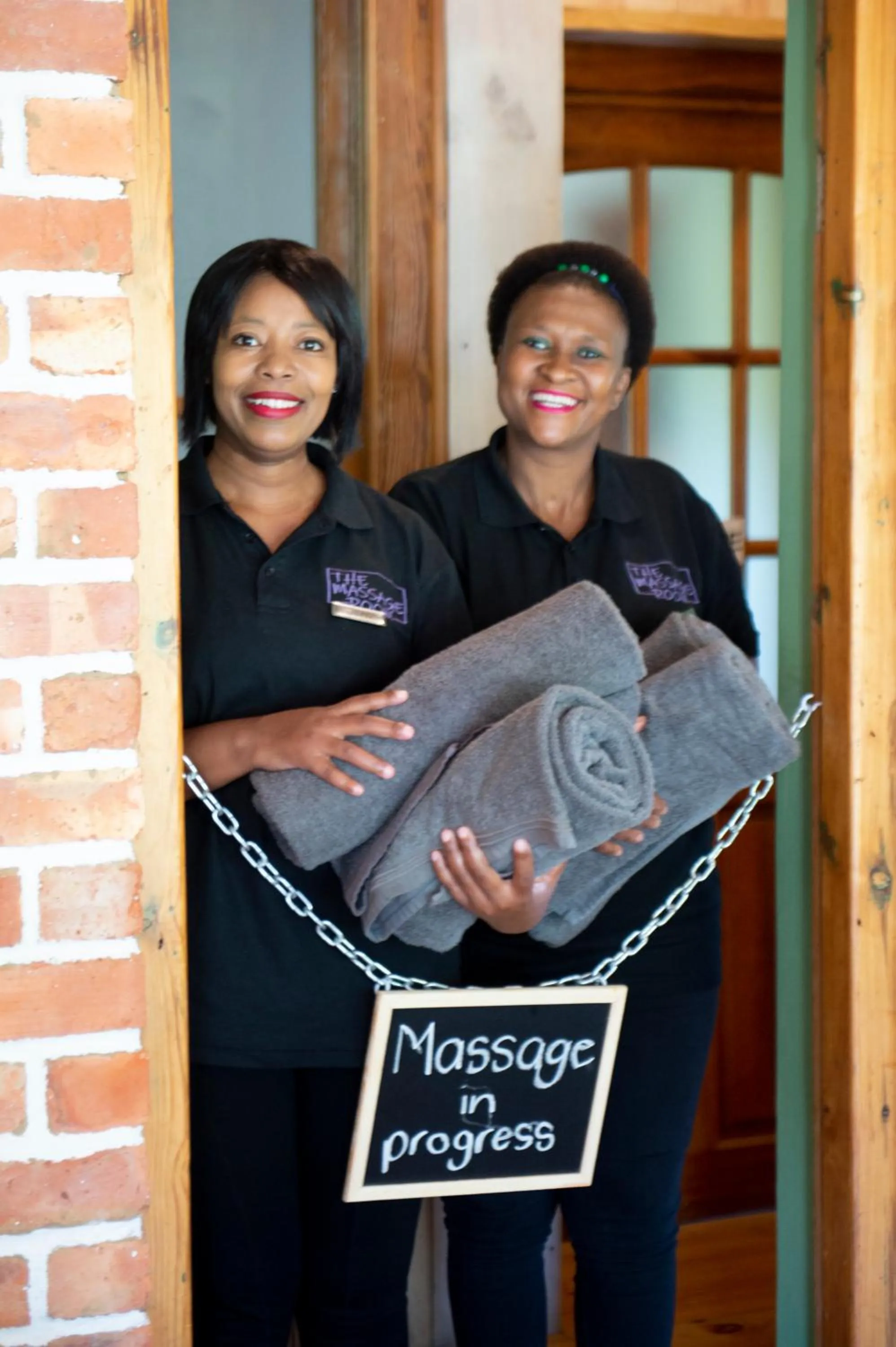 People in At the Woods Guest House