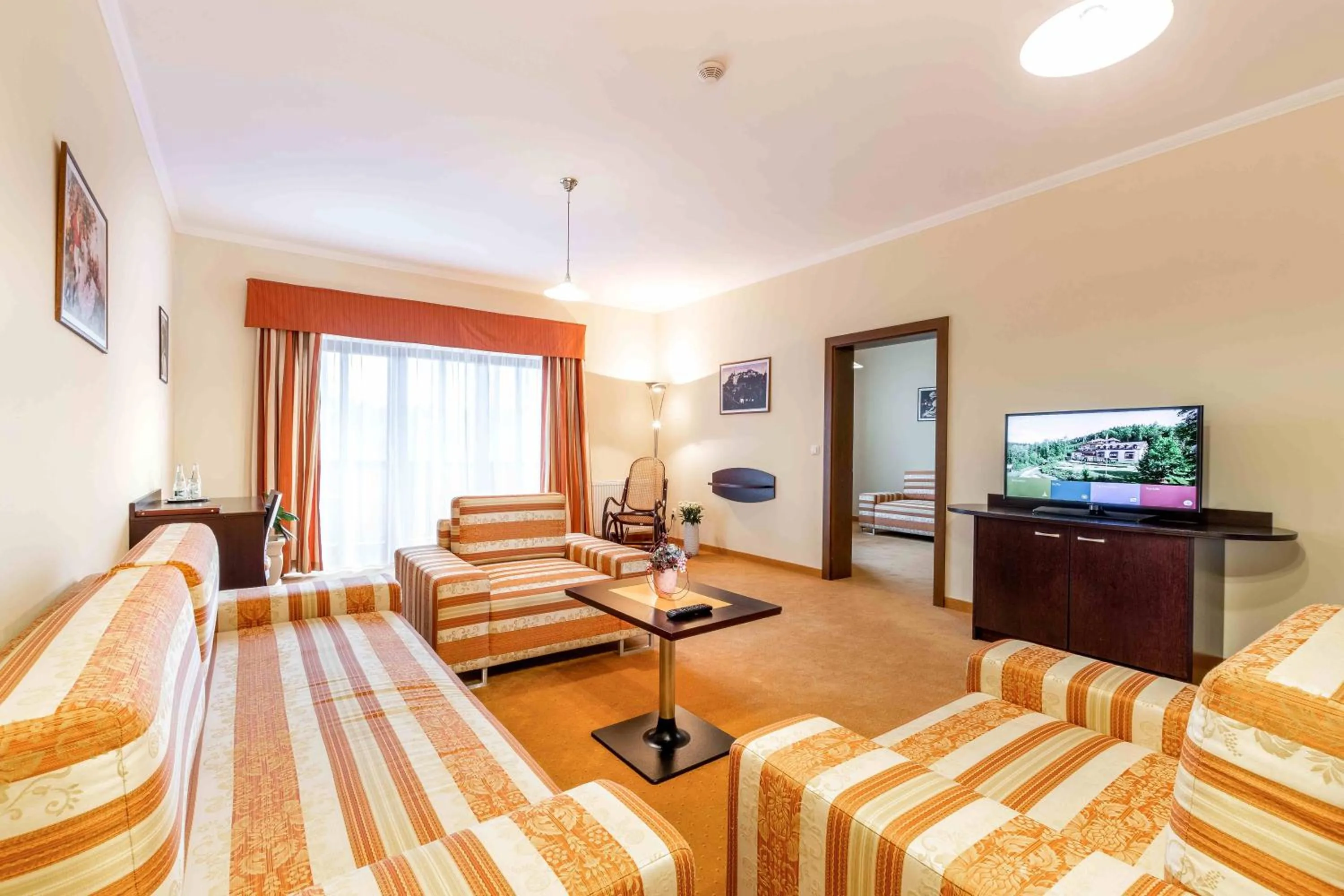 Living room in Hotel Studanka