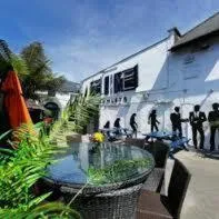 Patio in The Blue Haven Hotel