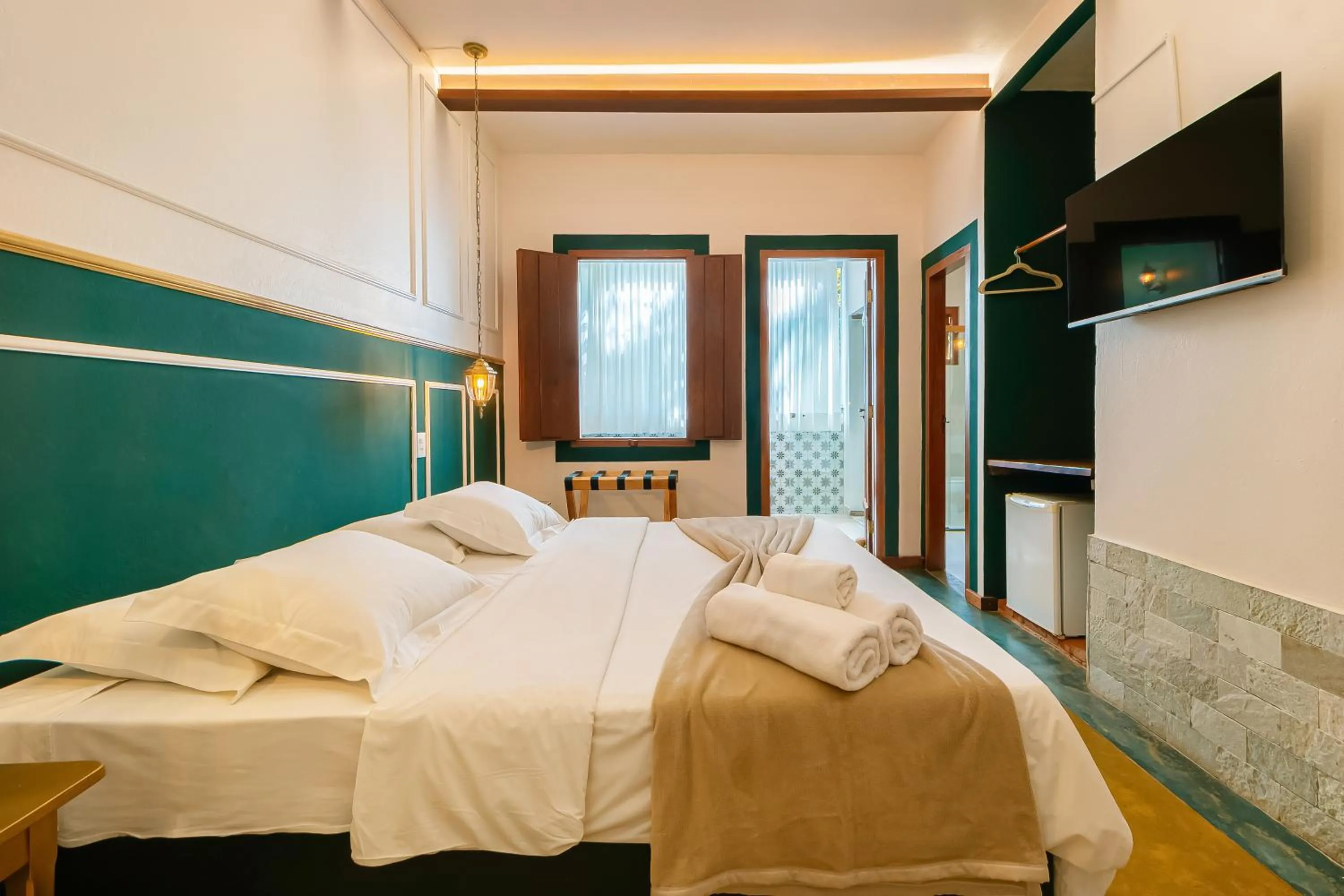 Bed in Pousada Arvoredo