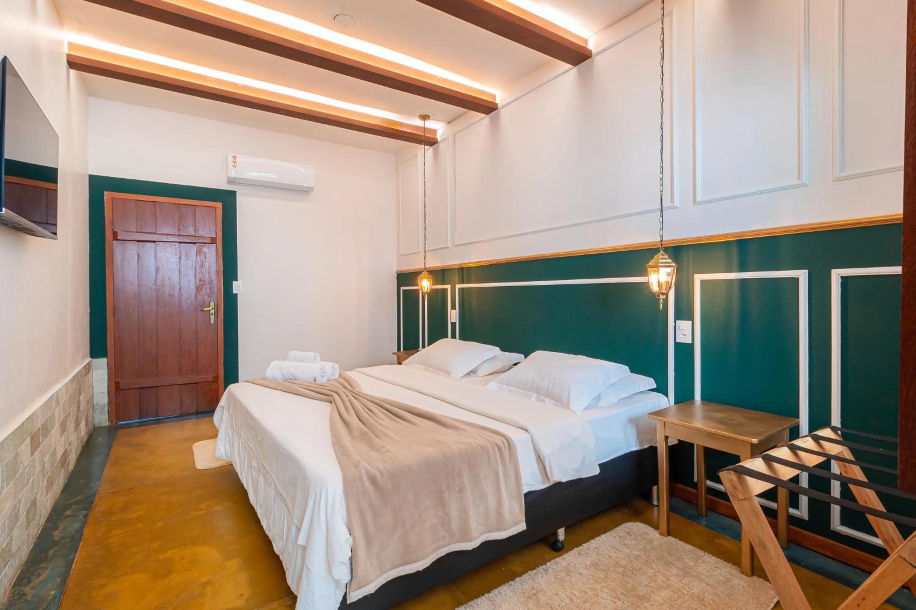 Bed in Pousada Arvoredo