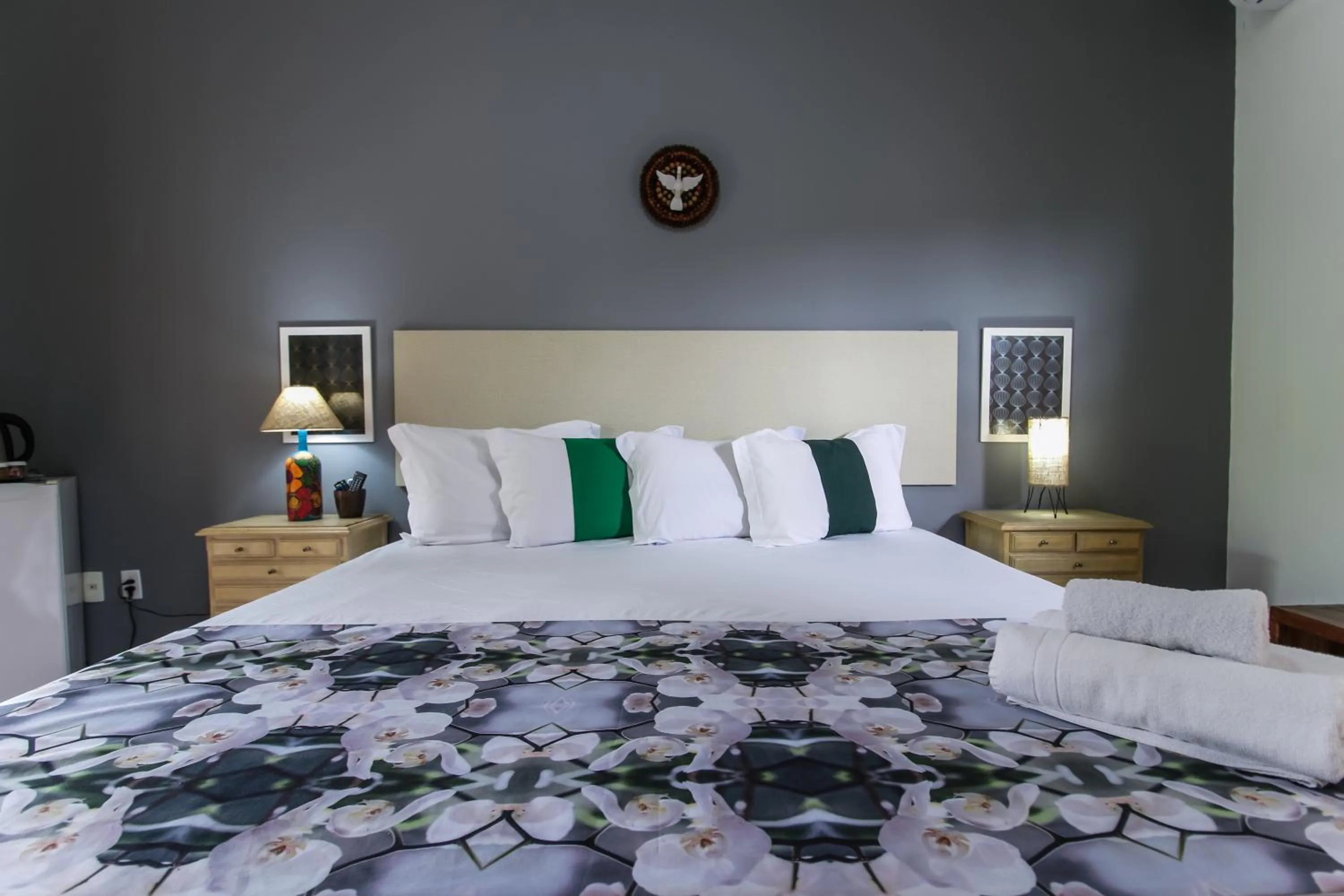 Bed in Pousada Arvoredo