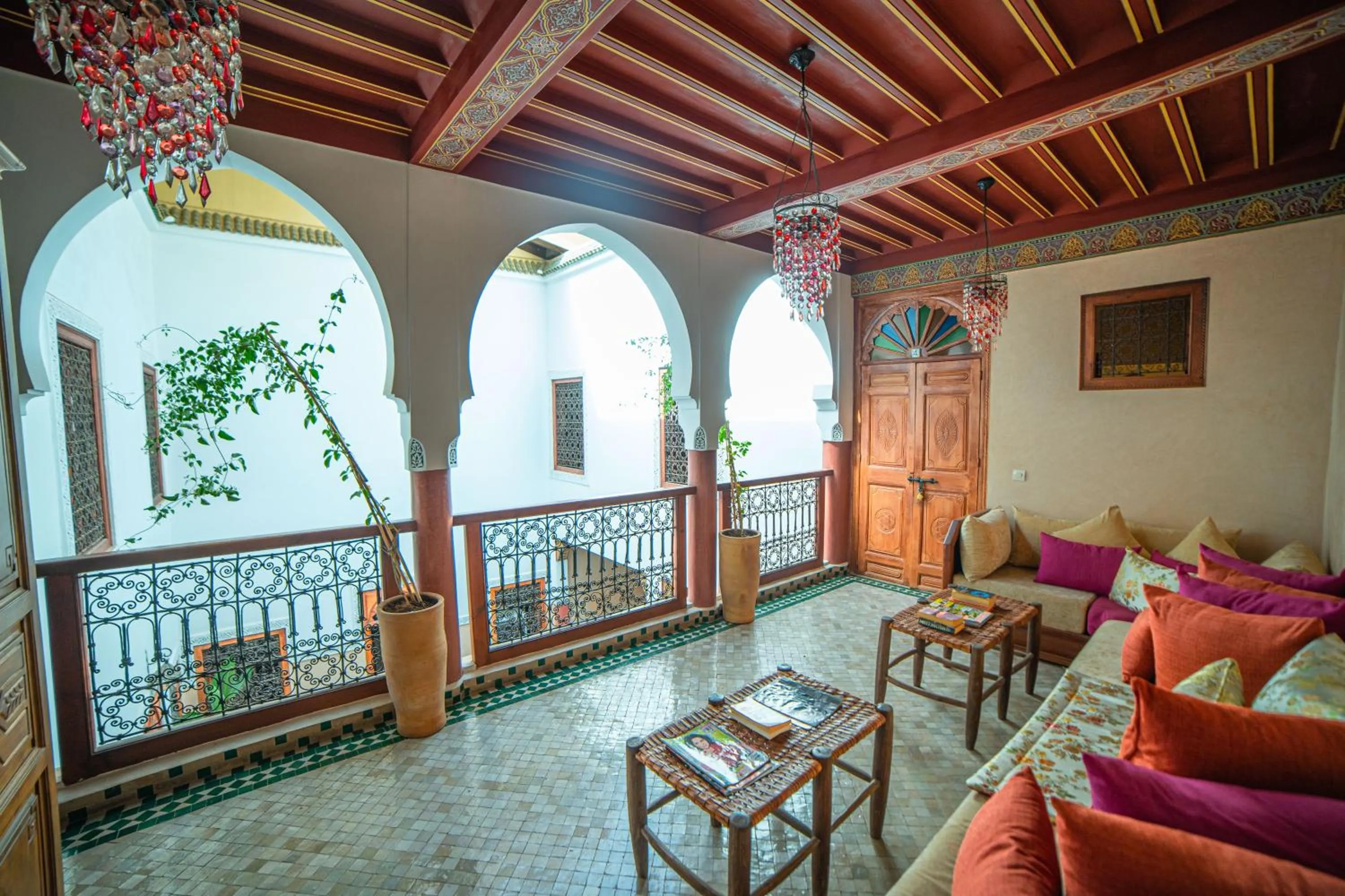 Living room in Riad Euphorbe
