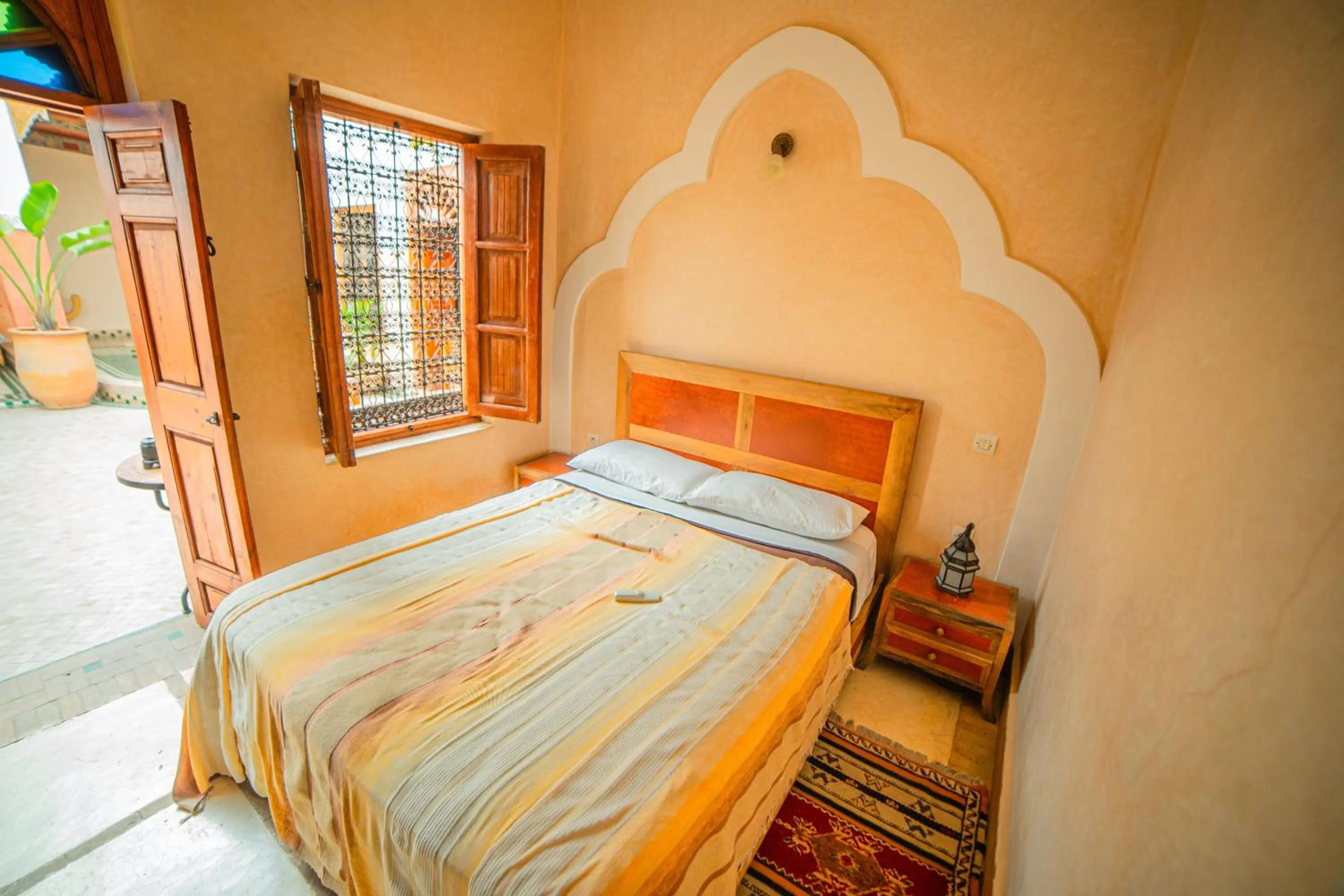 Bedroom, Bed in Riad Euphorbe