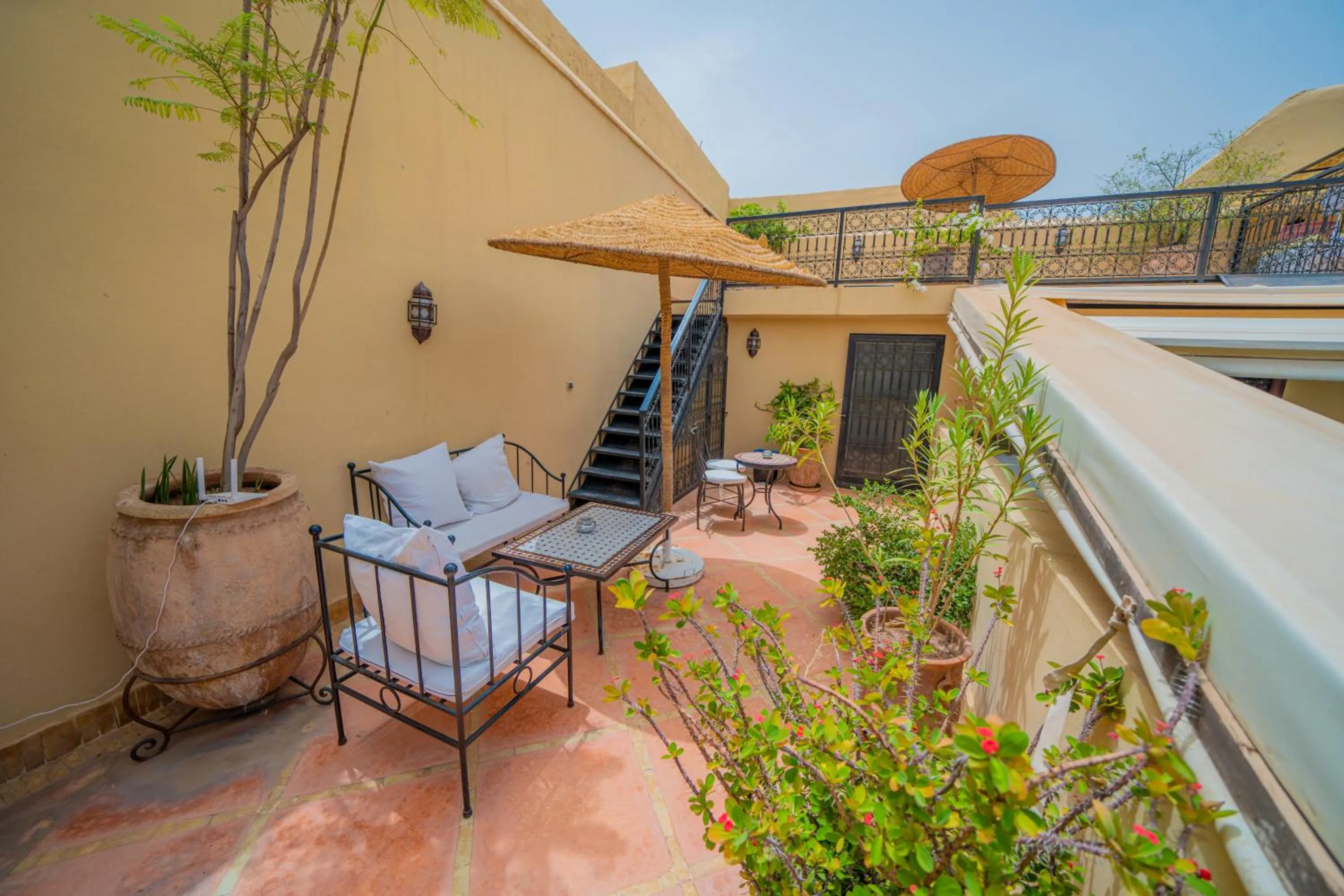 Patio in Riad Euphorbe