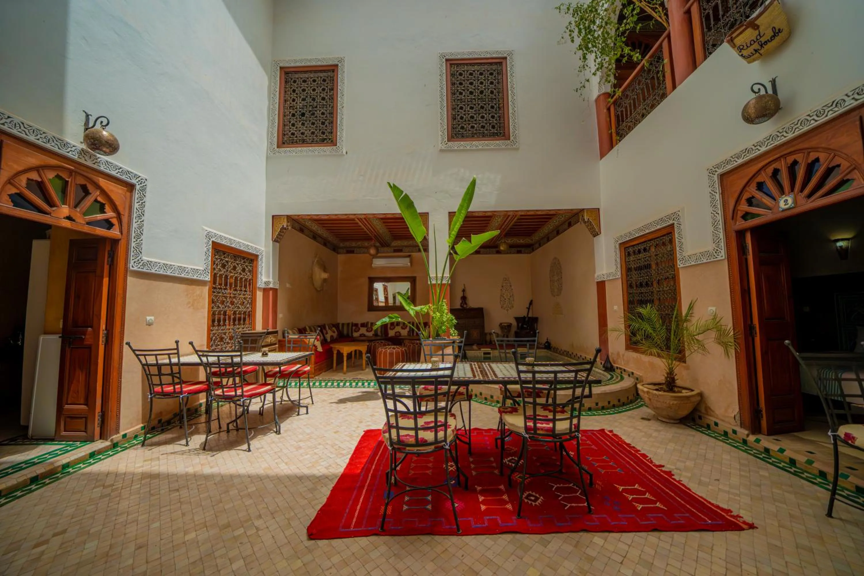 Patio in Riad Euphorbe