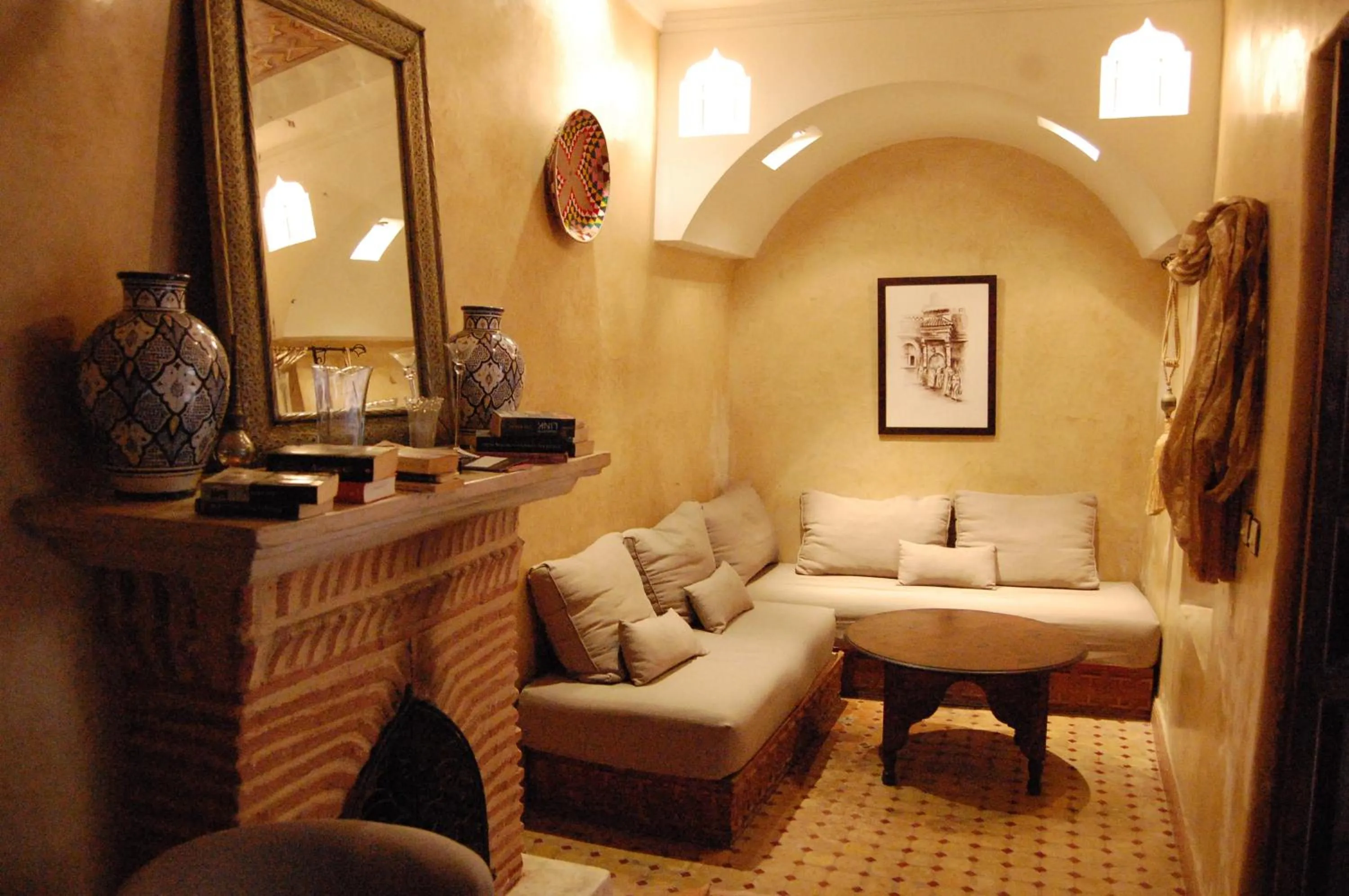 Living room in Riad Le Plein Sud