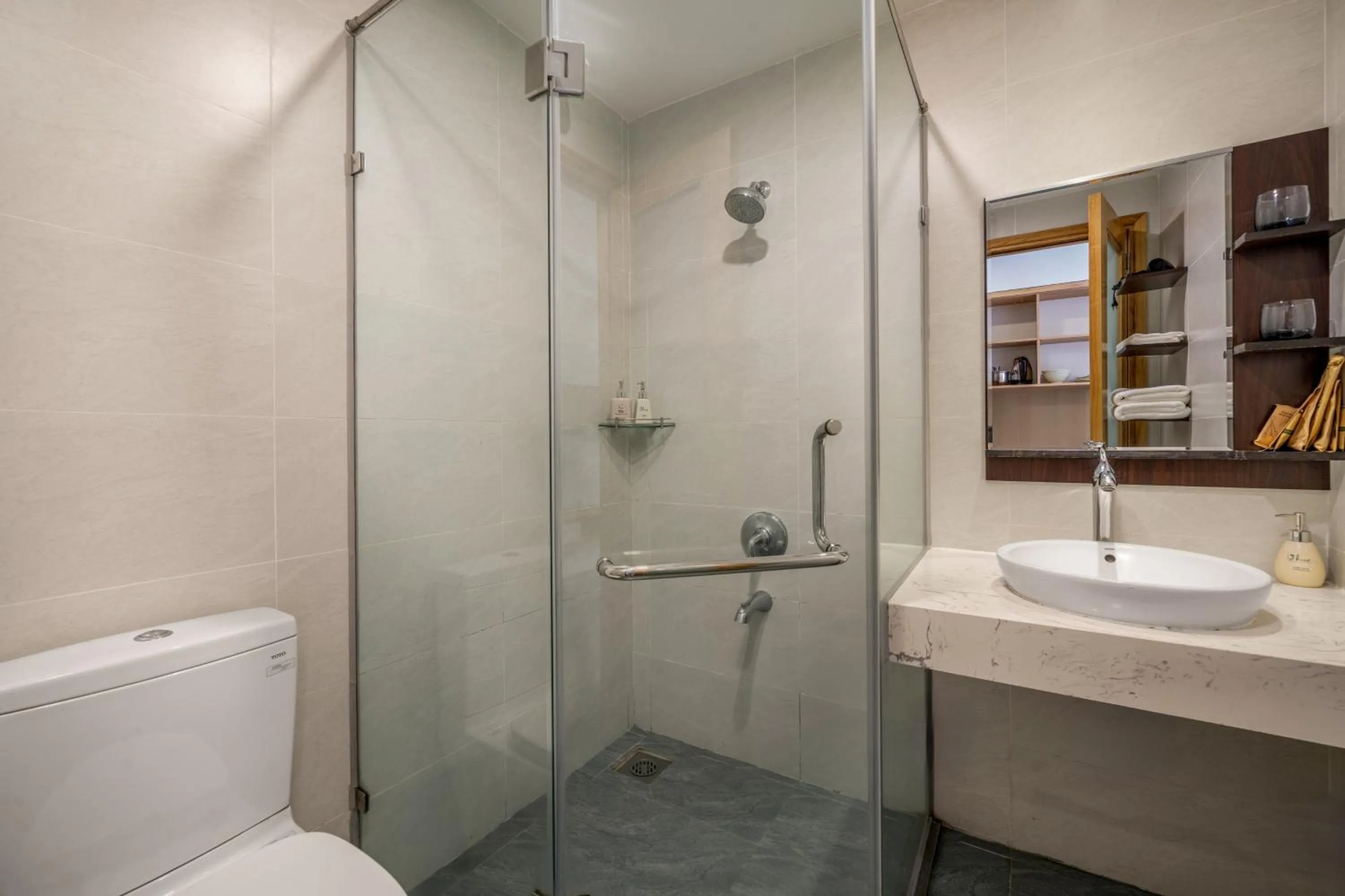 Shower in Lahome Boutique Villa and Apartment