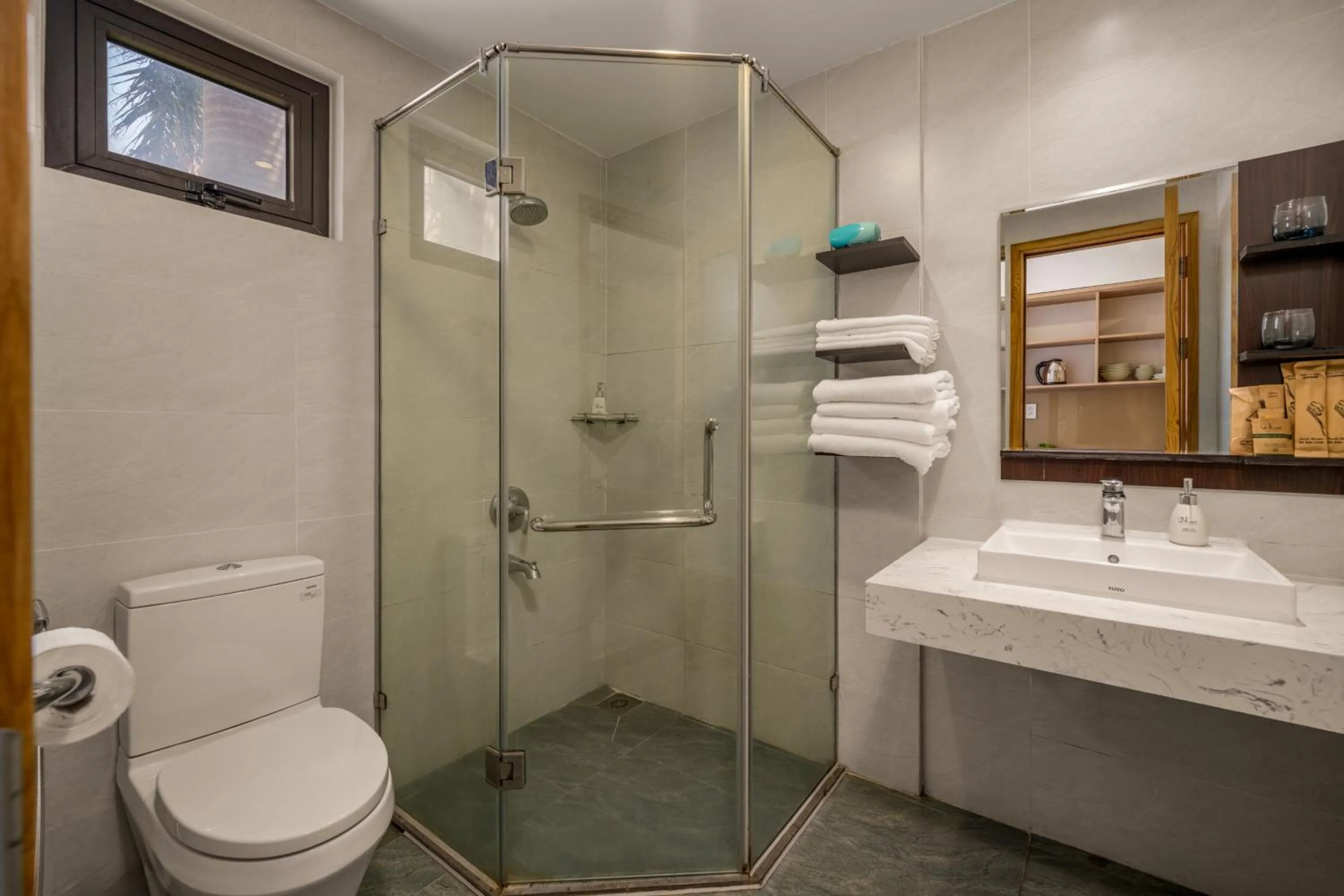 Shower in Lahome Boutique Villa and Apartment