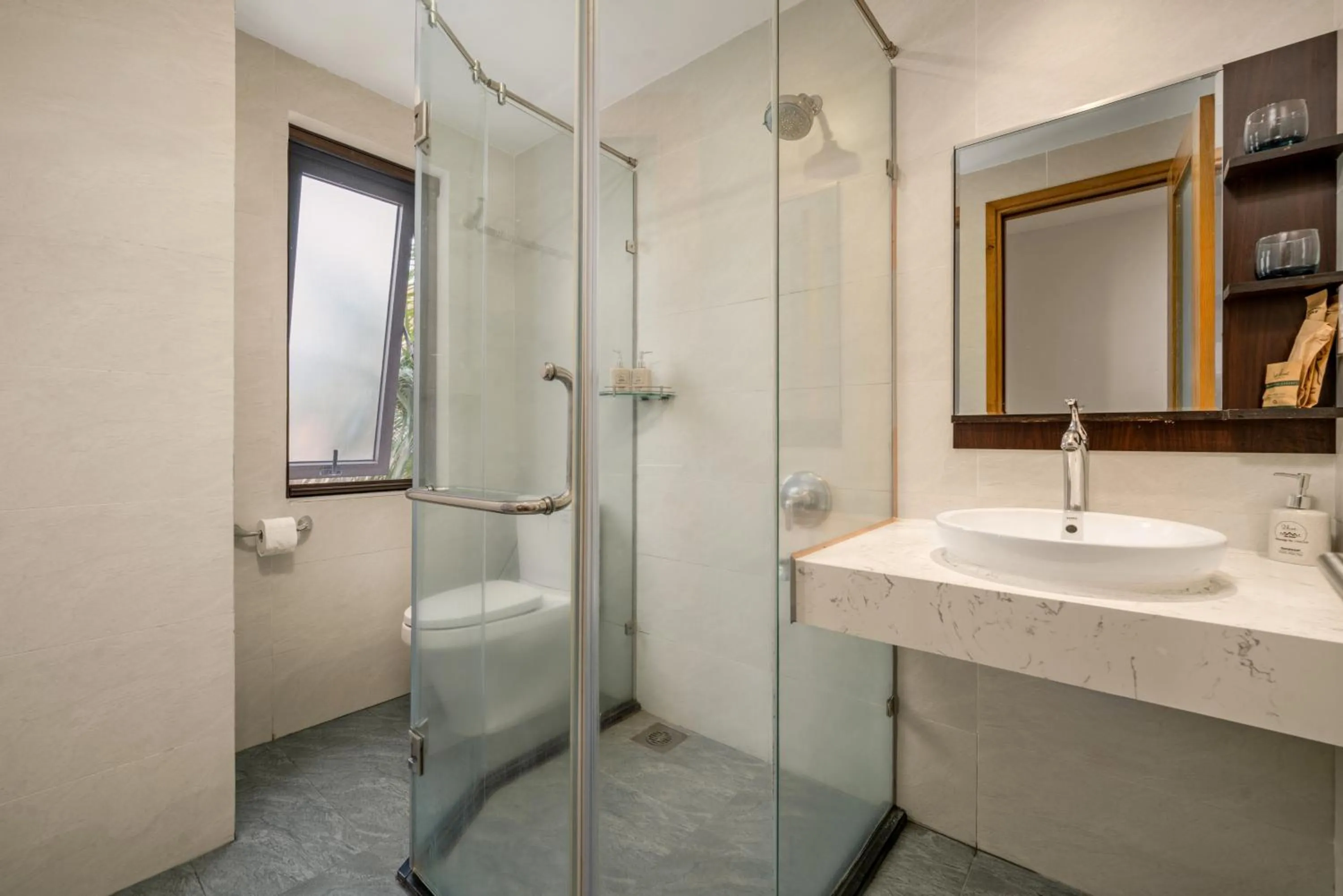 Shower in Lahome Boutique Villa and Apartment