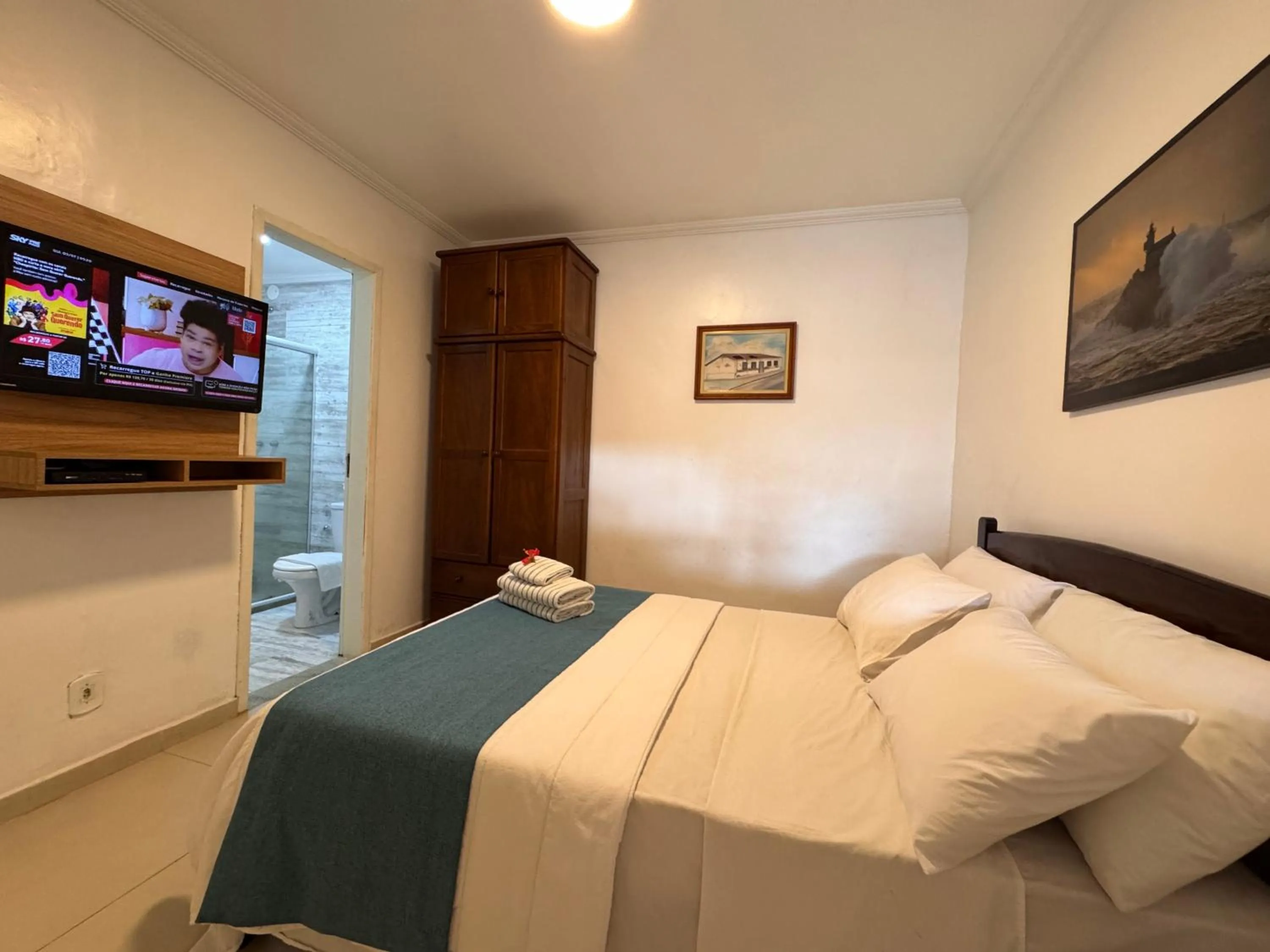 Bed in Pousada Porto Praia